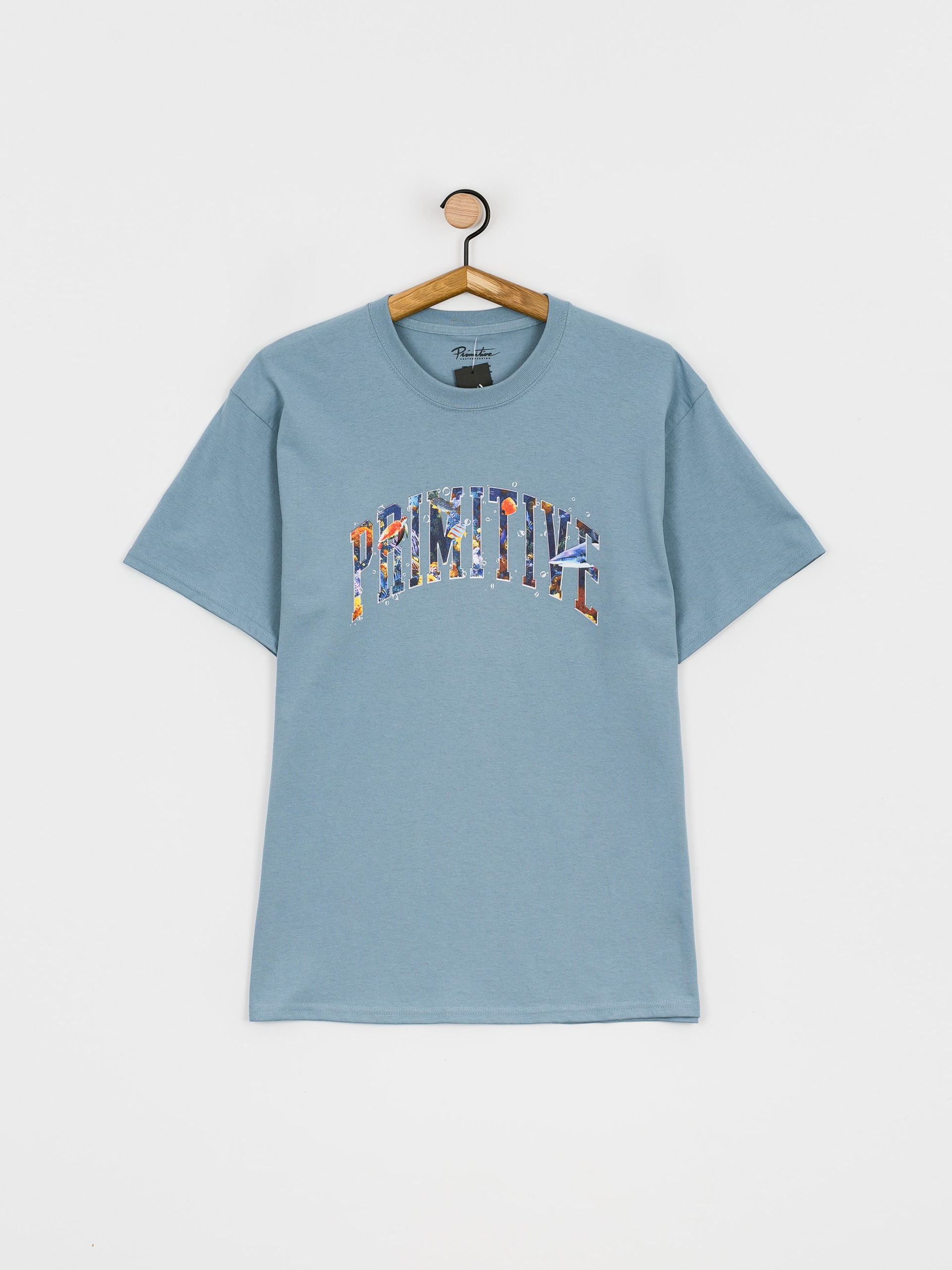 Primitive Collegiate Aquatic T-shirt (slate)