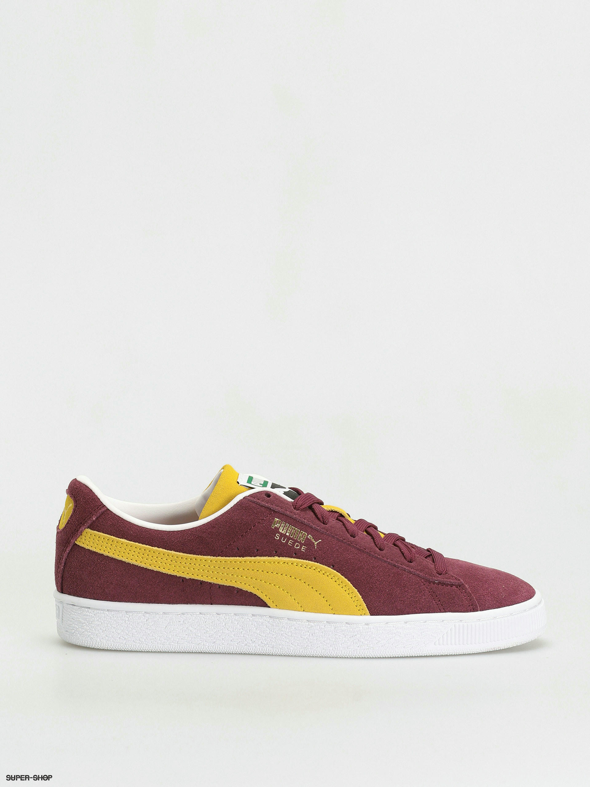 Burgundy hotsell pumas yellow