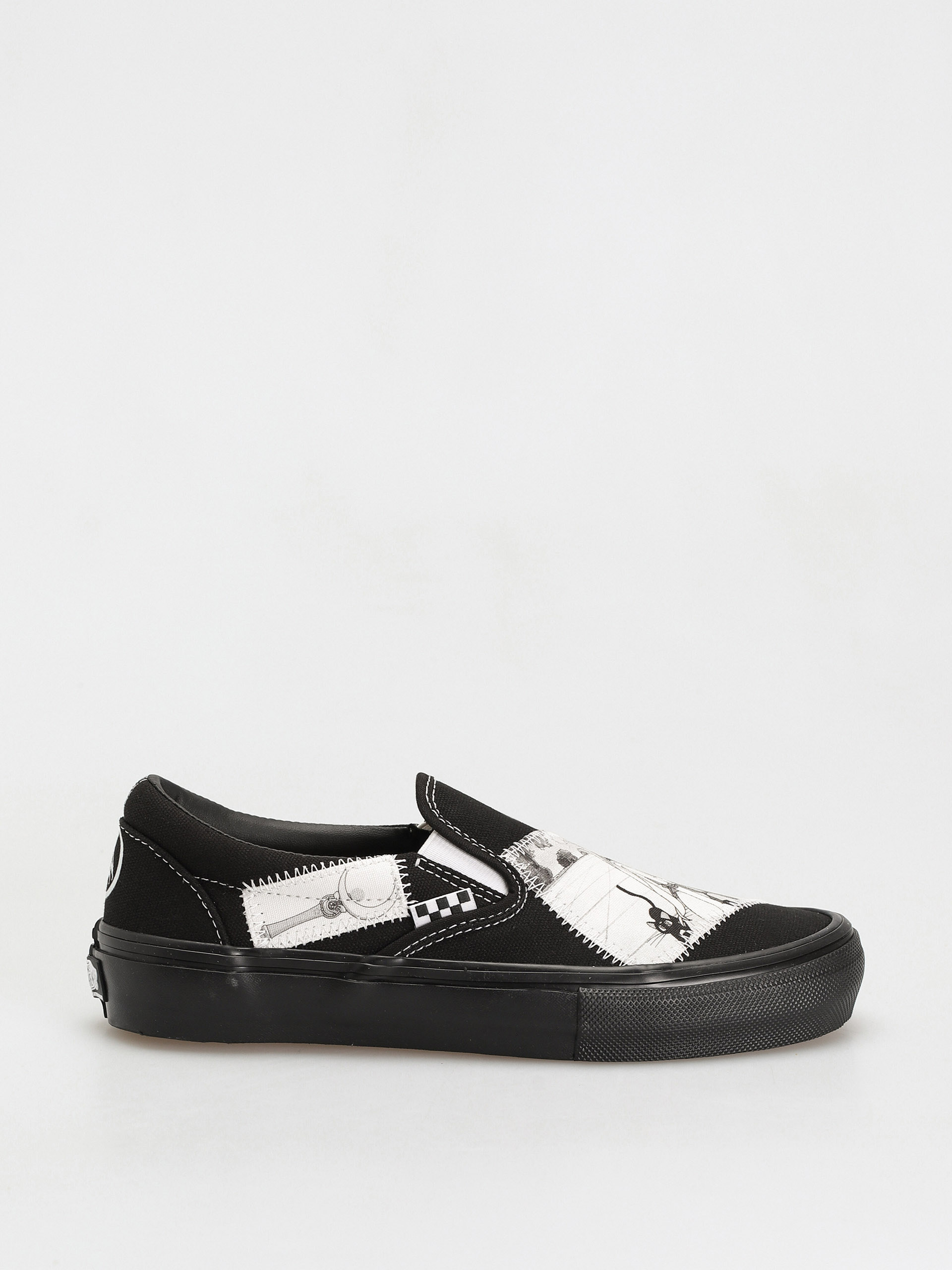 Vans X Sailor Moon Skate Slip On Shoes (pretty guardian sailor moon white/black)