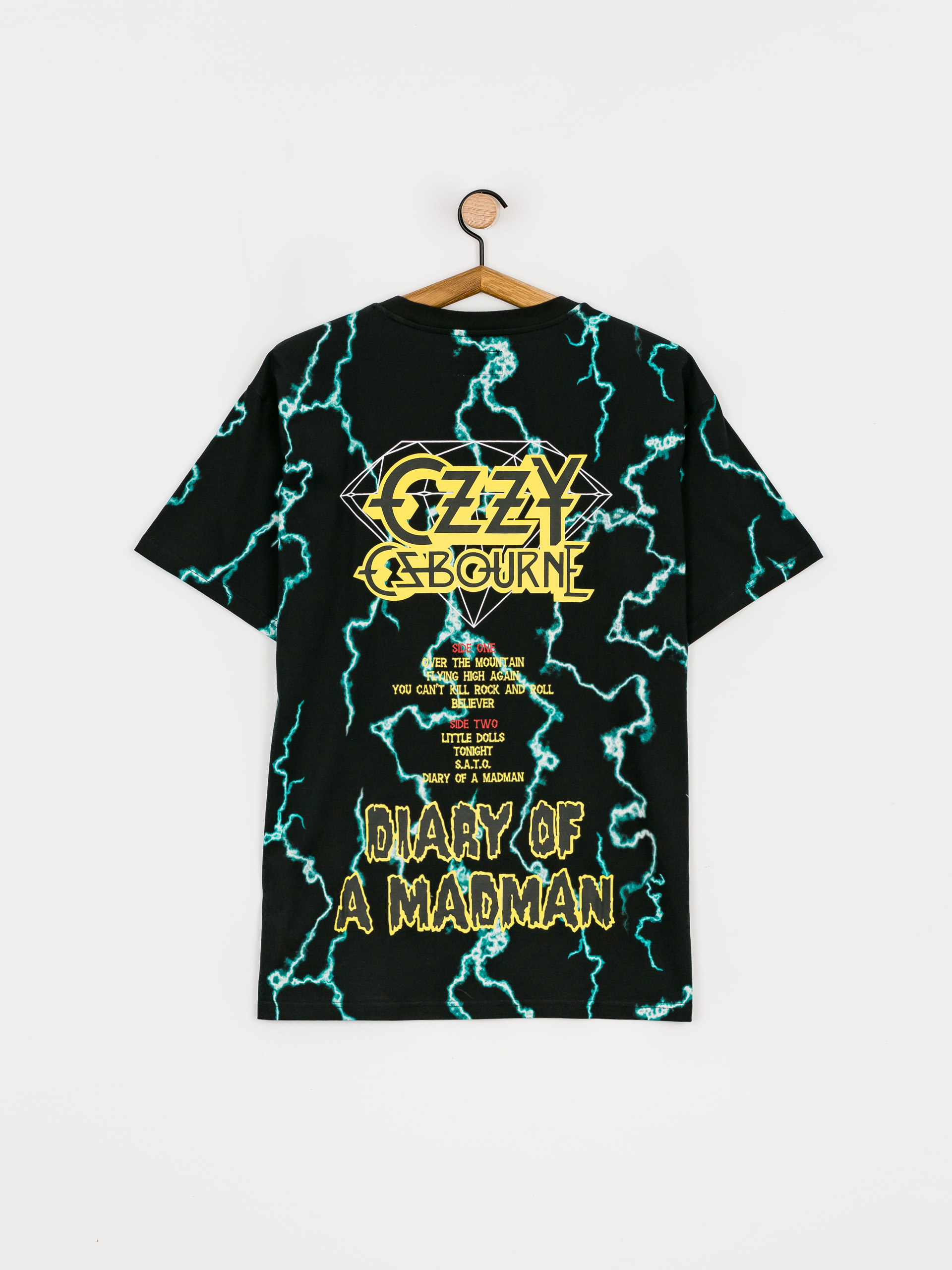 Diamond Supply Co. Mad Lightning Allover Print T-shirt (black)