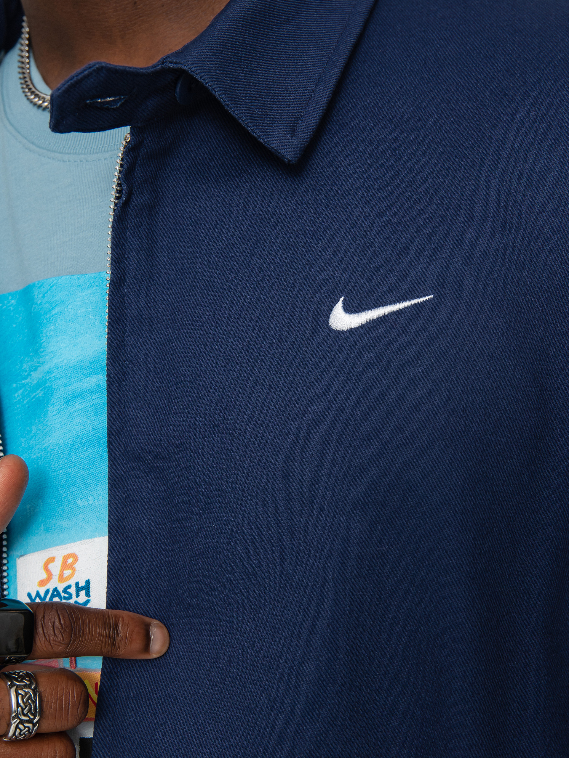 Nike SB Infema Prem Jacket (midnight navy/white)
