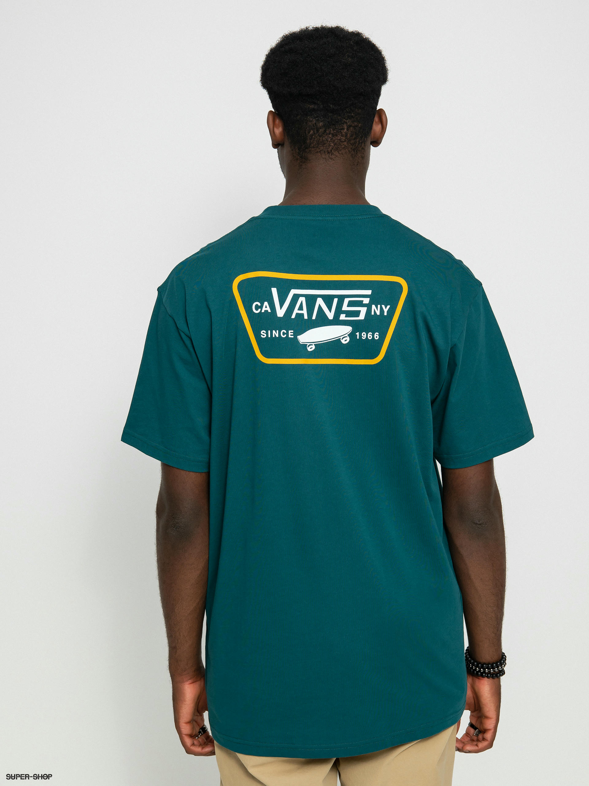 vans turquoise t shirt