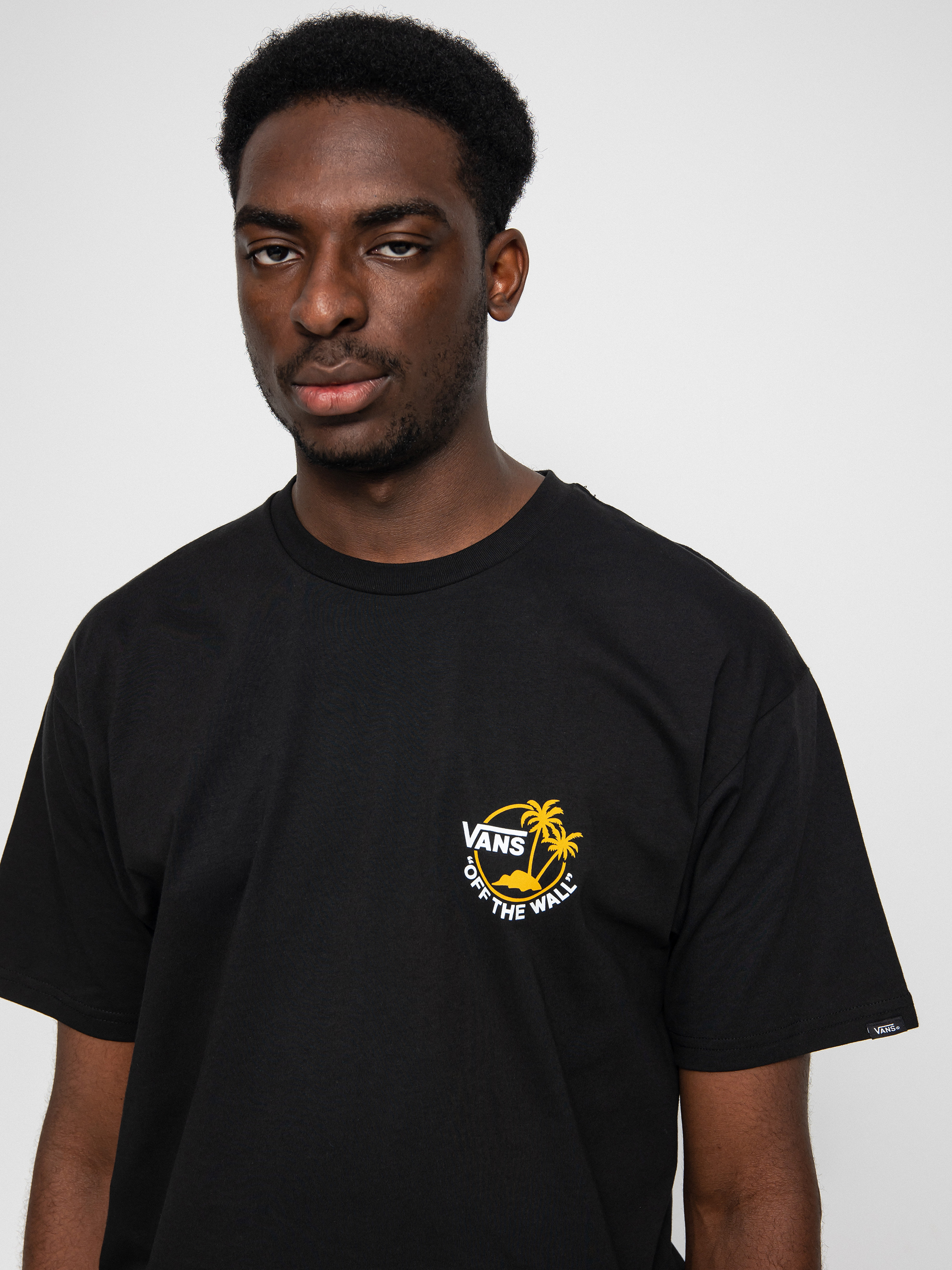 Vans Classic Mini Dual Palm II T-shirt (black/golden yellow)