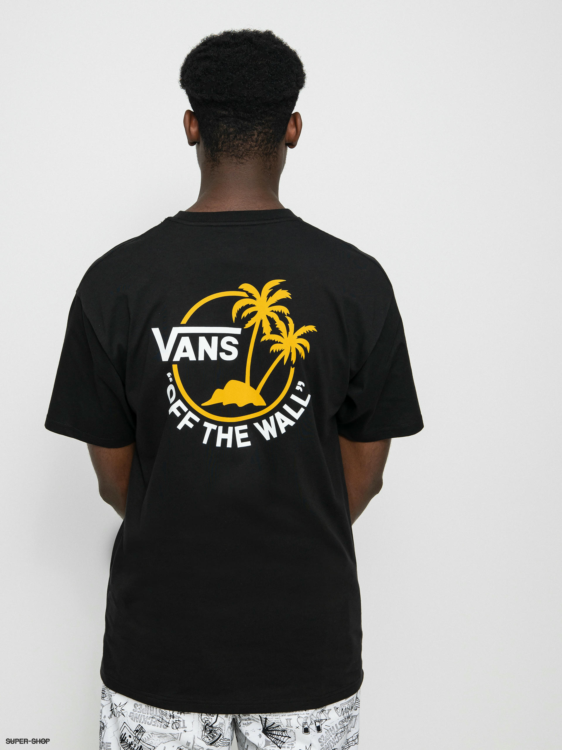 Vans Classic Mini Dual Palm II T-shirt (black/golden yellow)