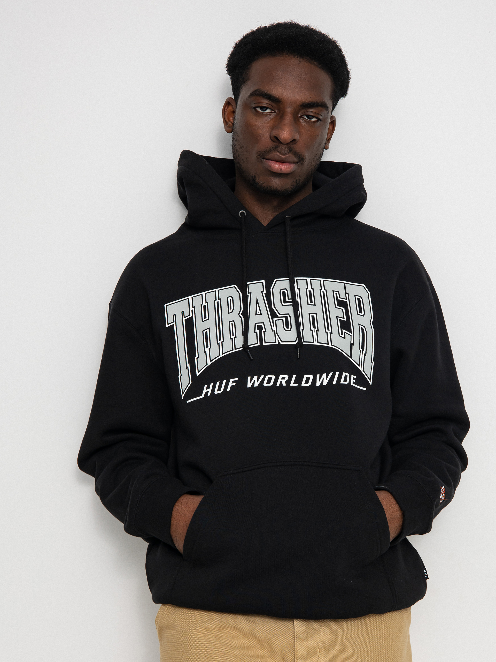 HUF X Thrasher Bayview HD Hoodie (black)