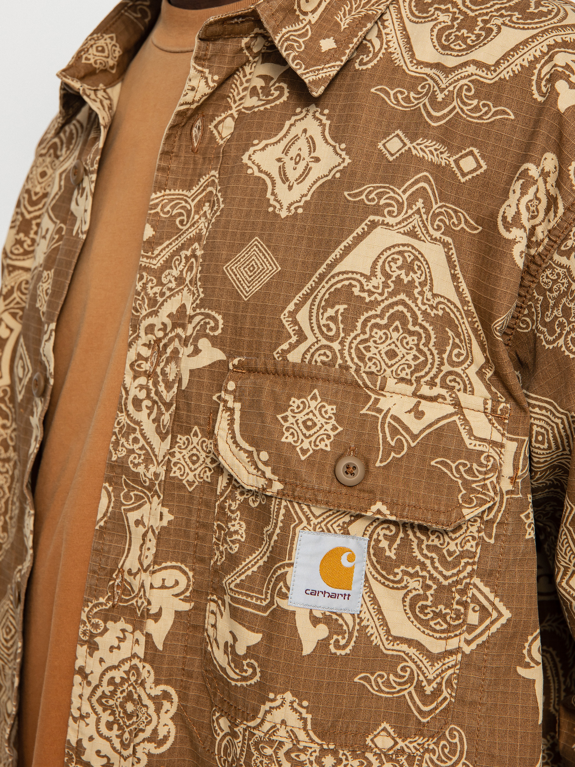 Carhartt WIP Verse Shirt - brown (verse print/hamilton brown)