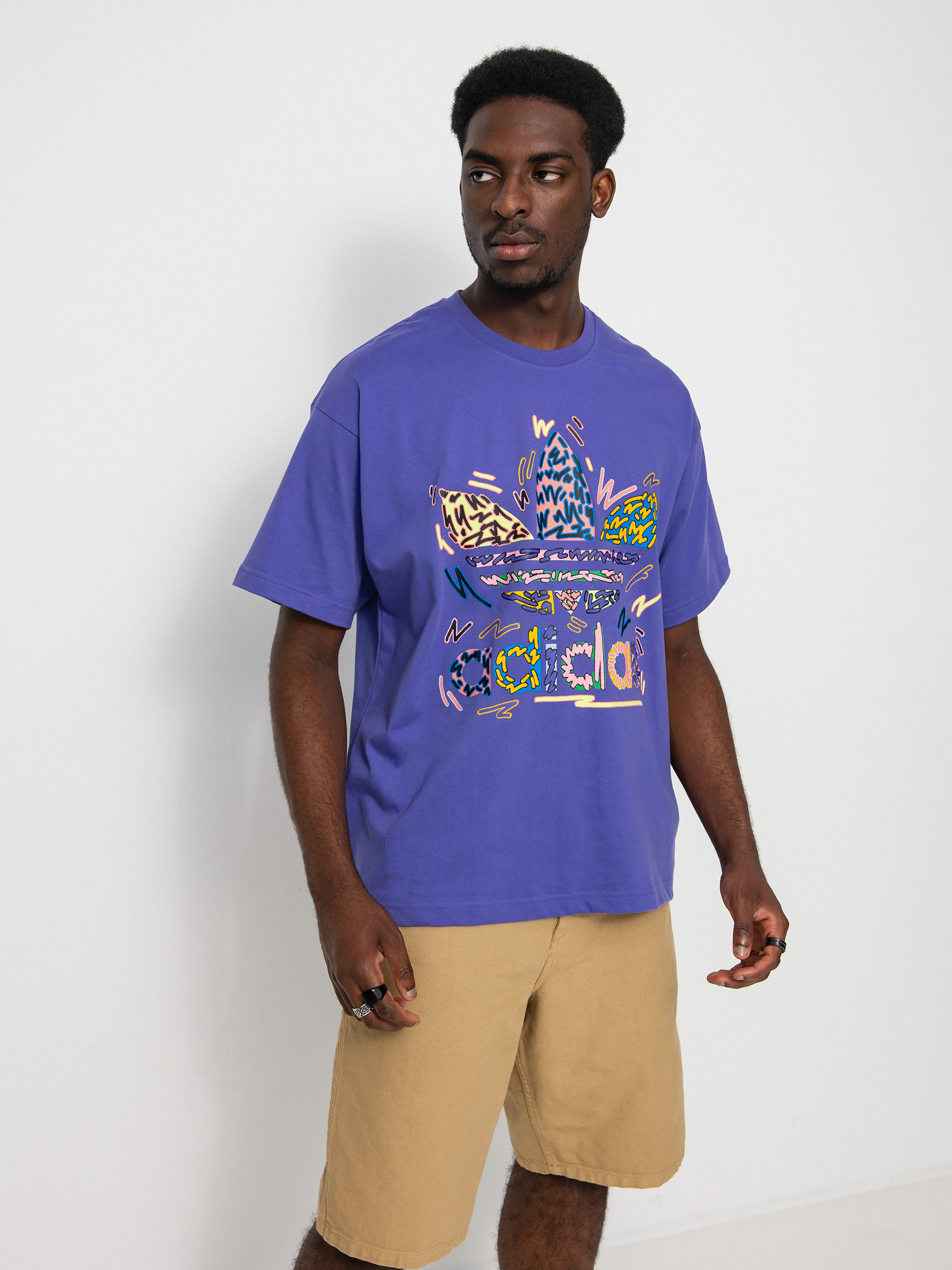 adidas Originals Loveuni Tref T-shirt - violet (purple/multco)