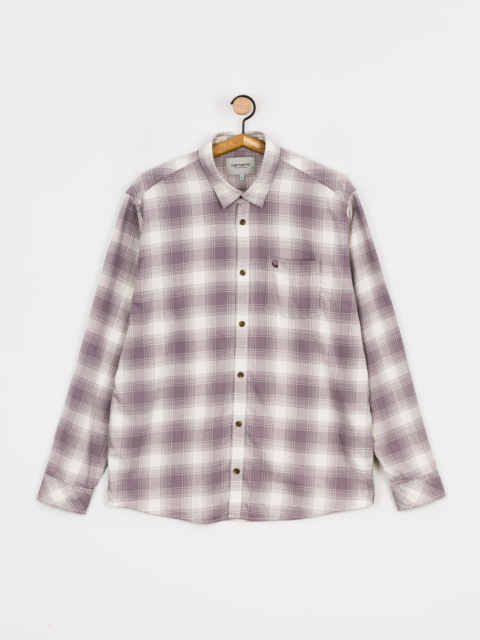 Carhartt WIP Deaver Shirt (deaver check/misty thistle)