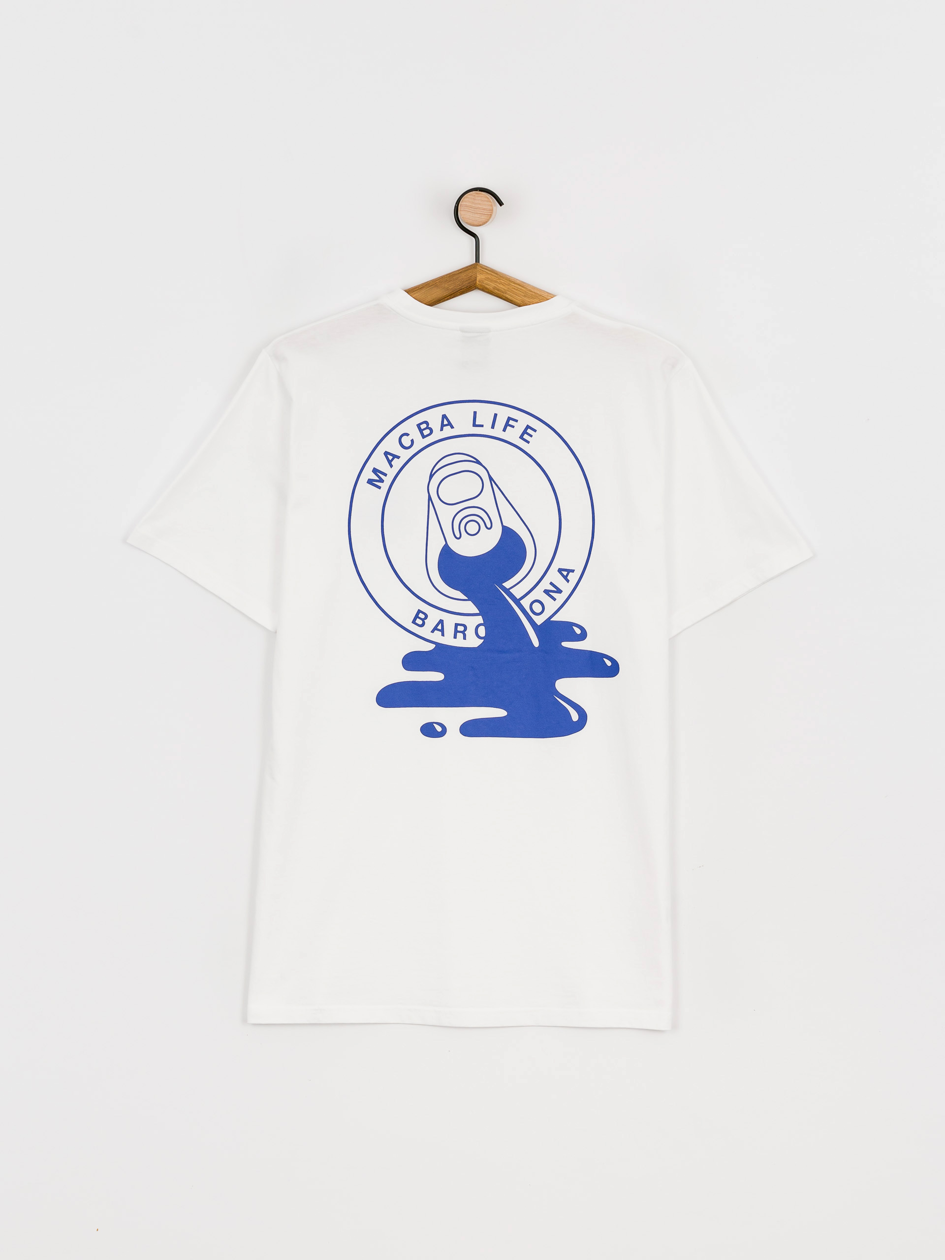 Macba Life Spit Logo T-shirt (white/blue)