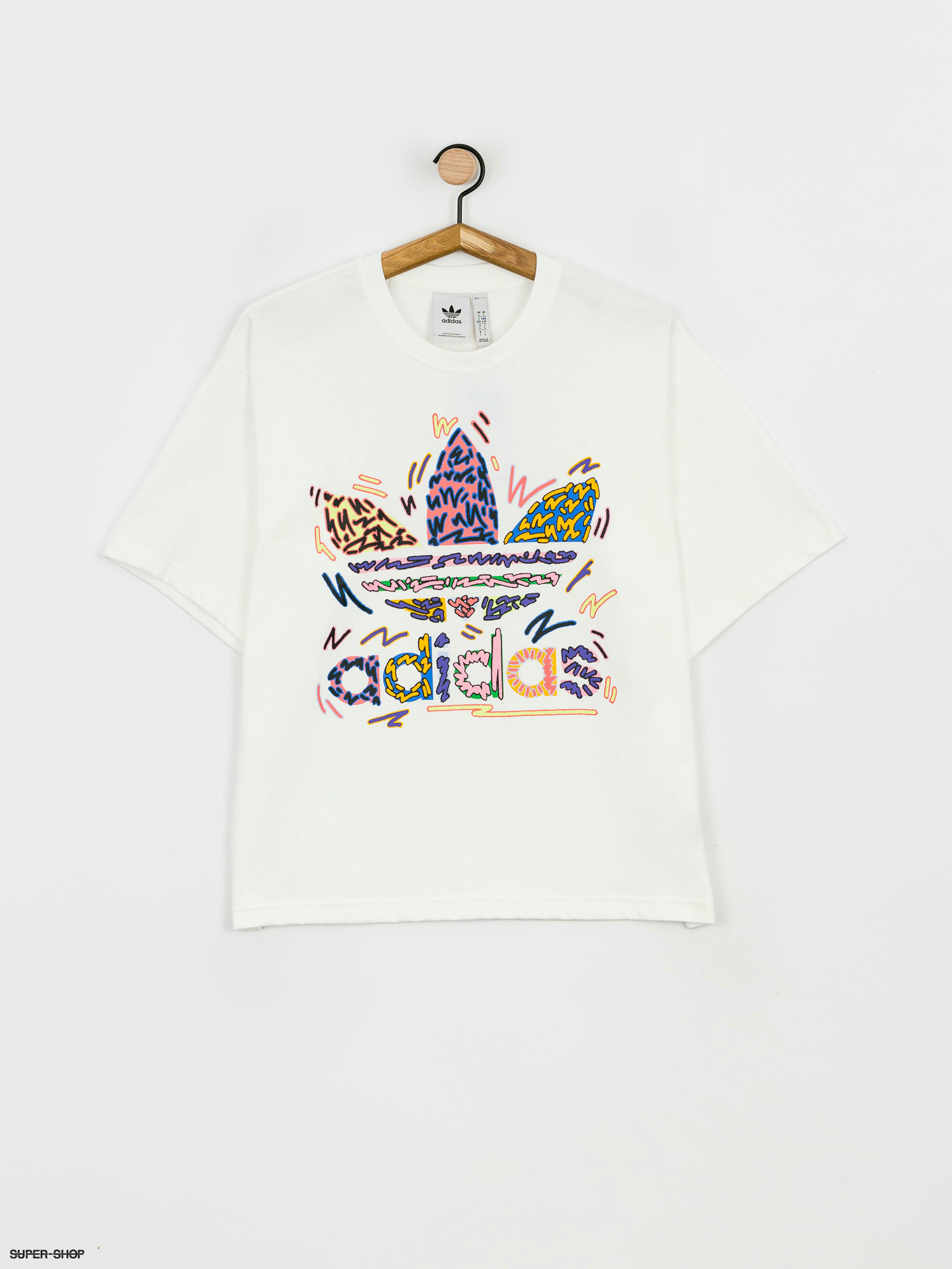 nooit Brawl kraam adidas Originals Loveuni Tref Te T-shirt (white/multco)