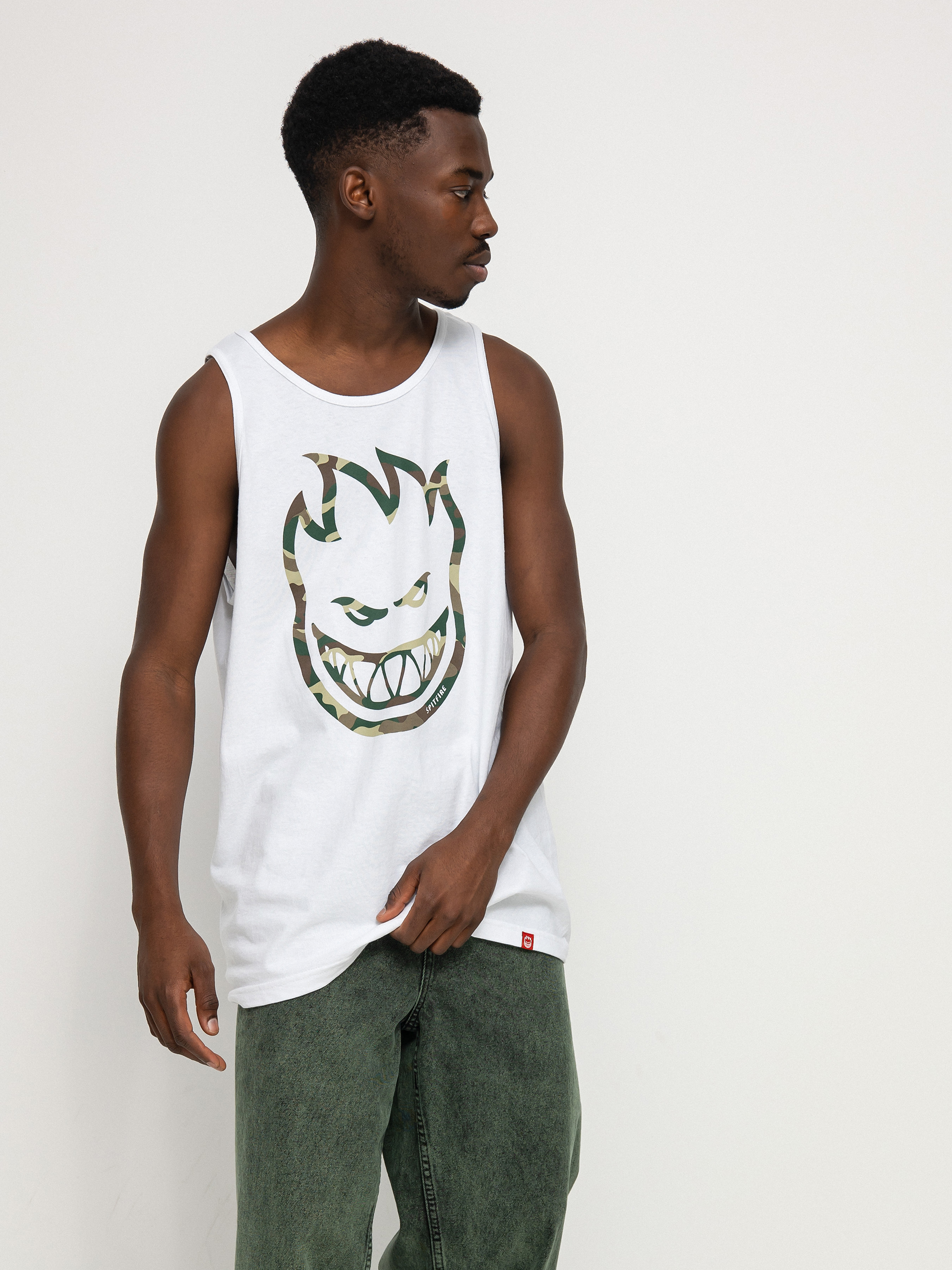 Spitfire Tank Bghd Outln Fl Tank top (white/camo)
