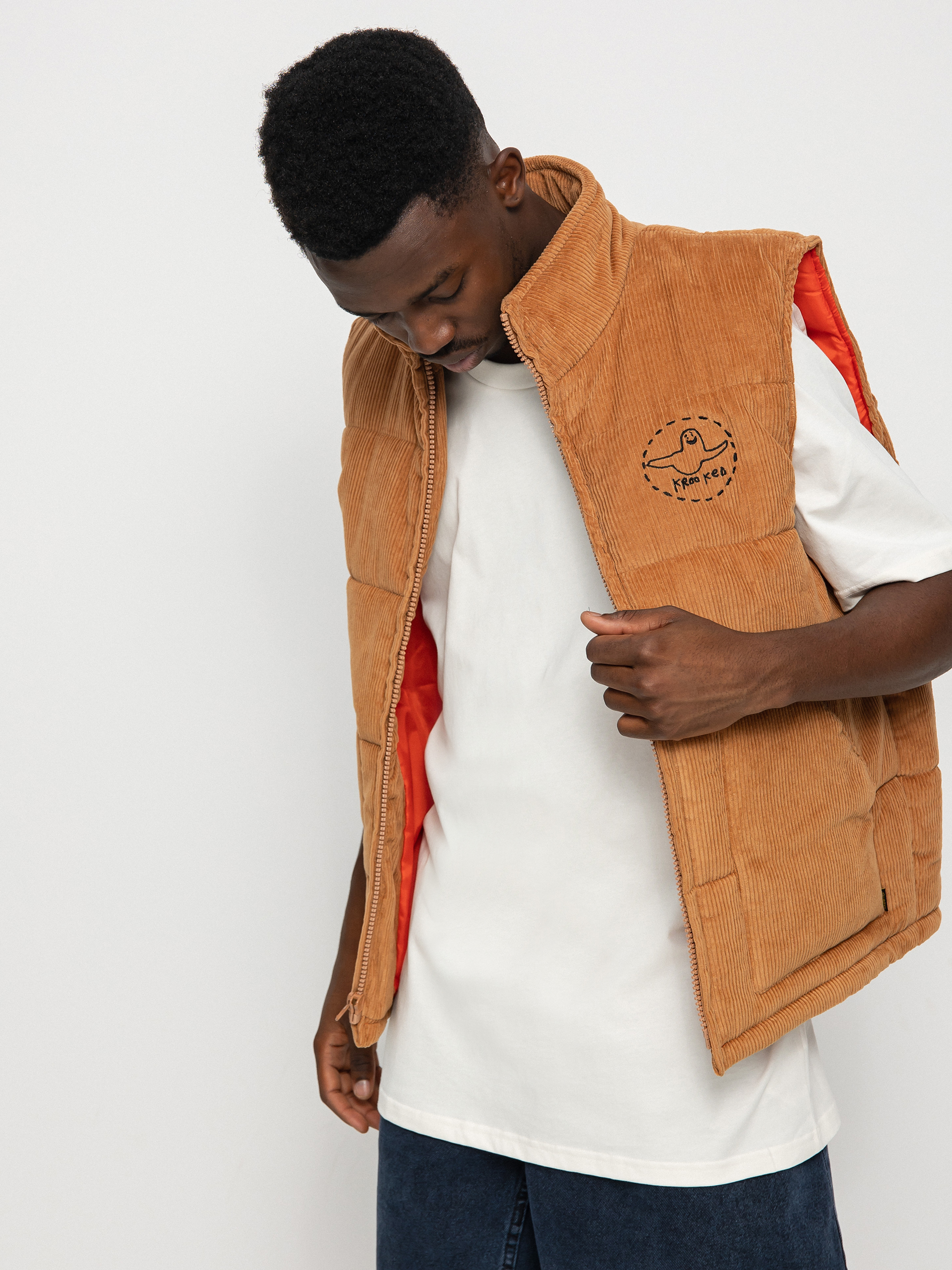 Krooked Trinity Smile Vest (khaki)