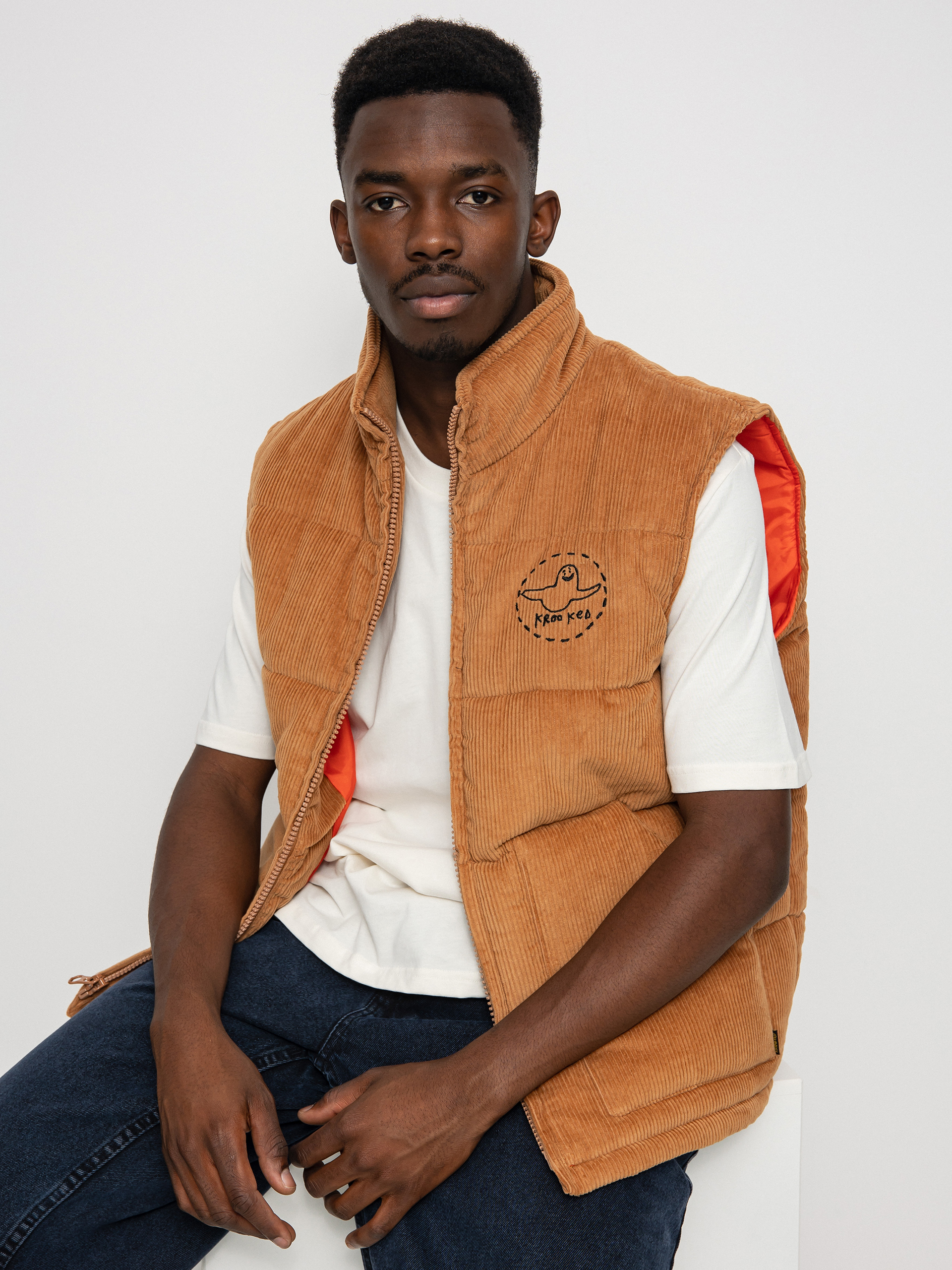 Krooked Trinity Smile Vest (khaki)