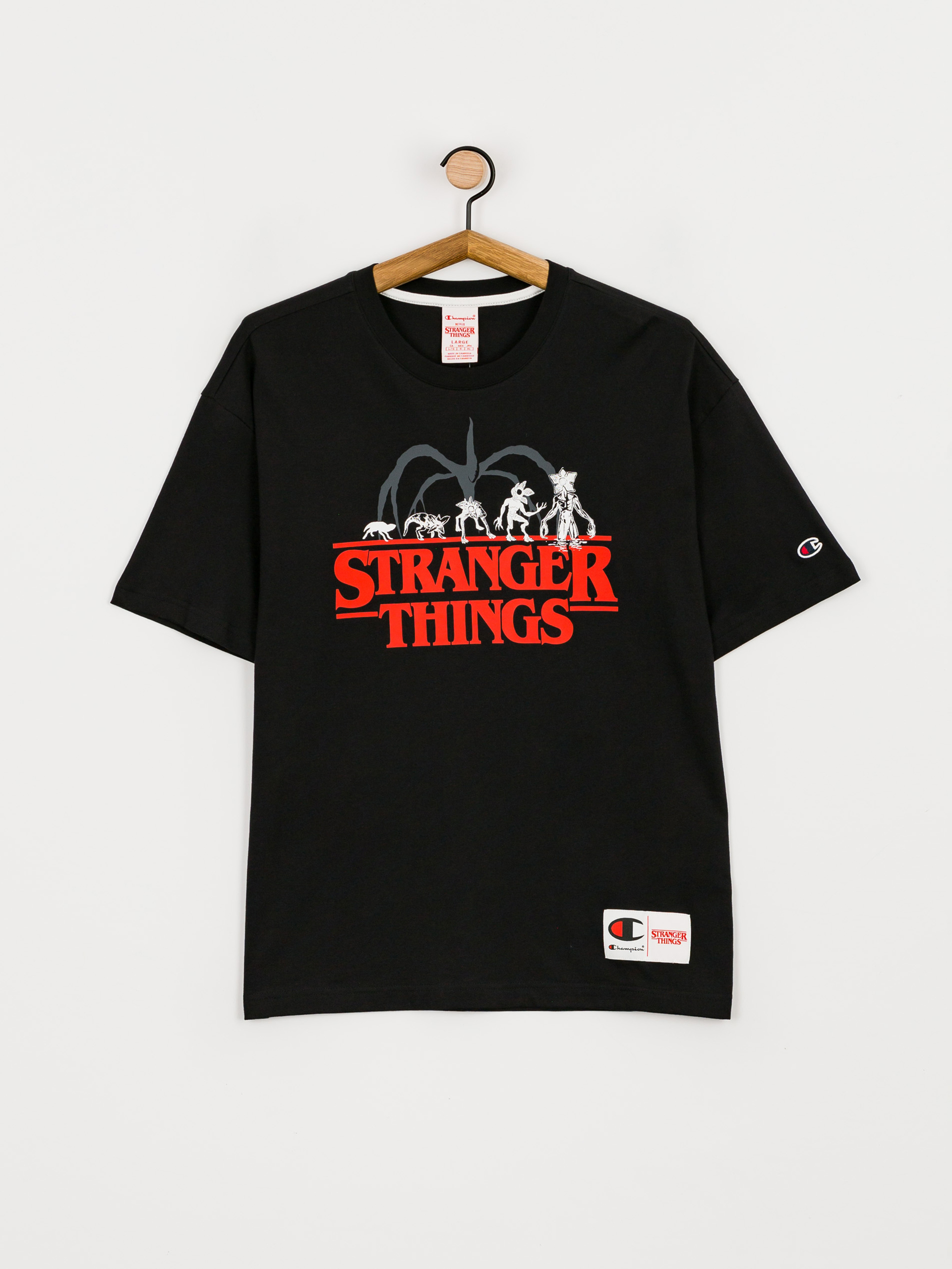 Champion X Stranger Things Crewneck T-Shirt 217791 T-shirt (nbk)
