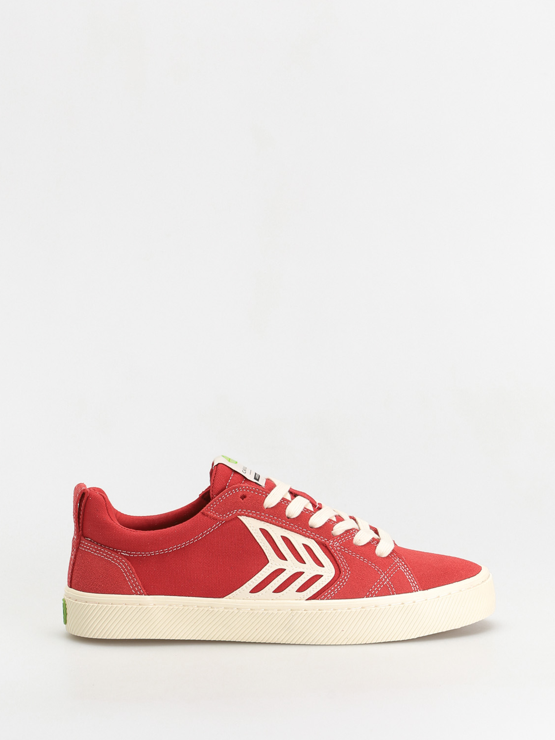 Cariuma Catiba Pro Schuhe (samba red suede and canvas contrast thread ivory logo)