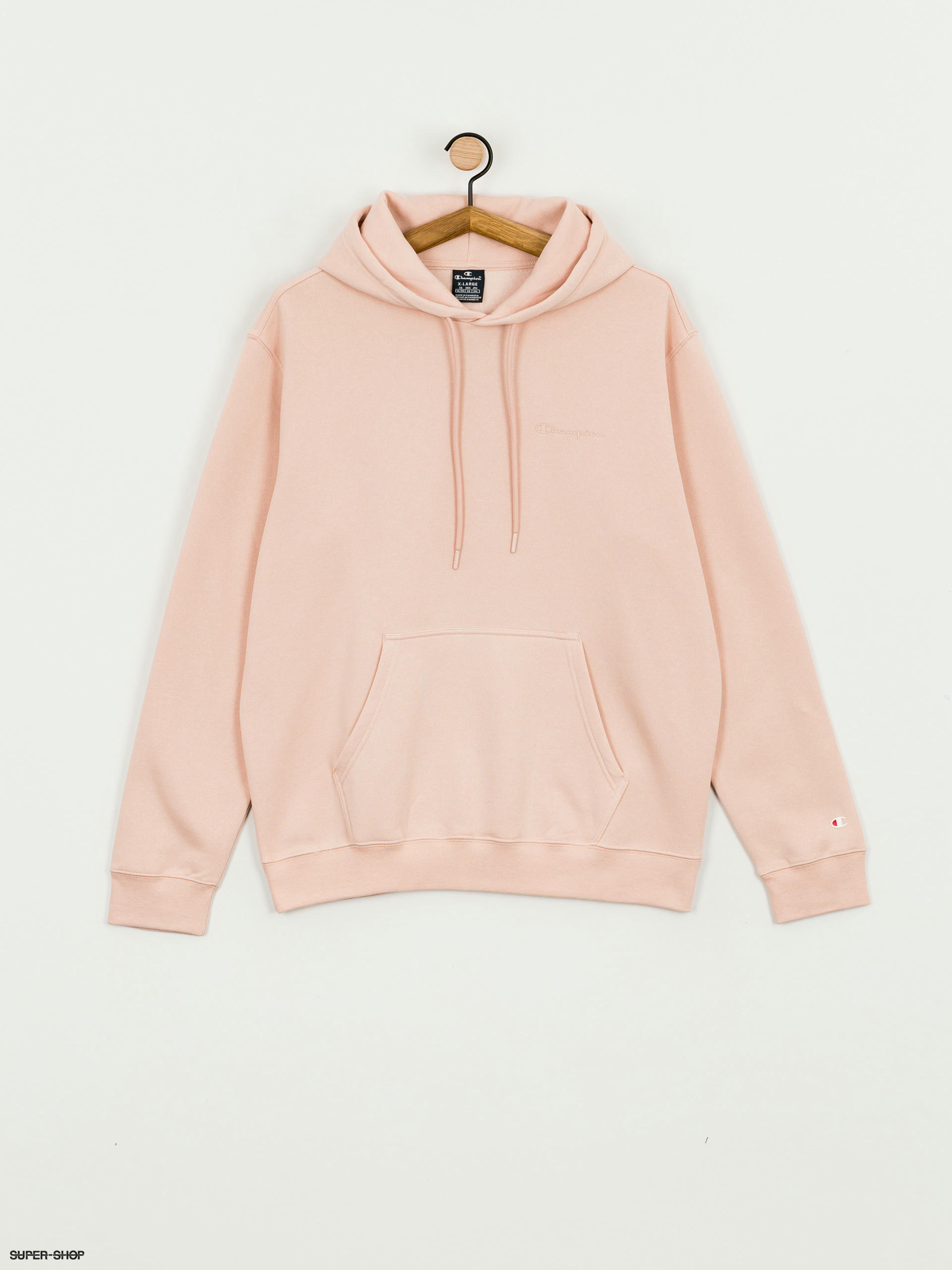 Light pink champion store hoodie