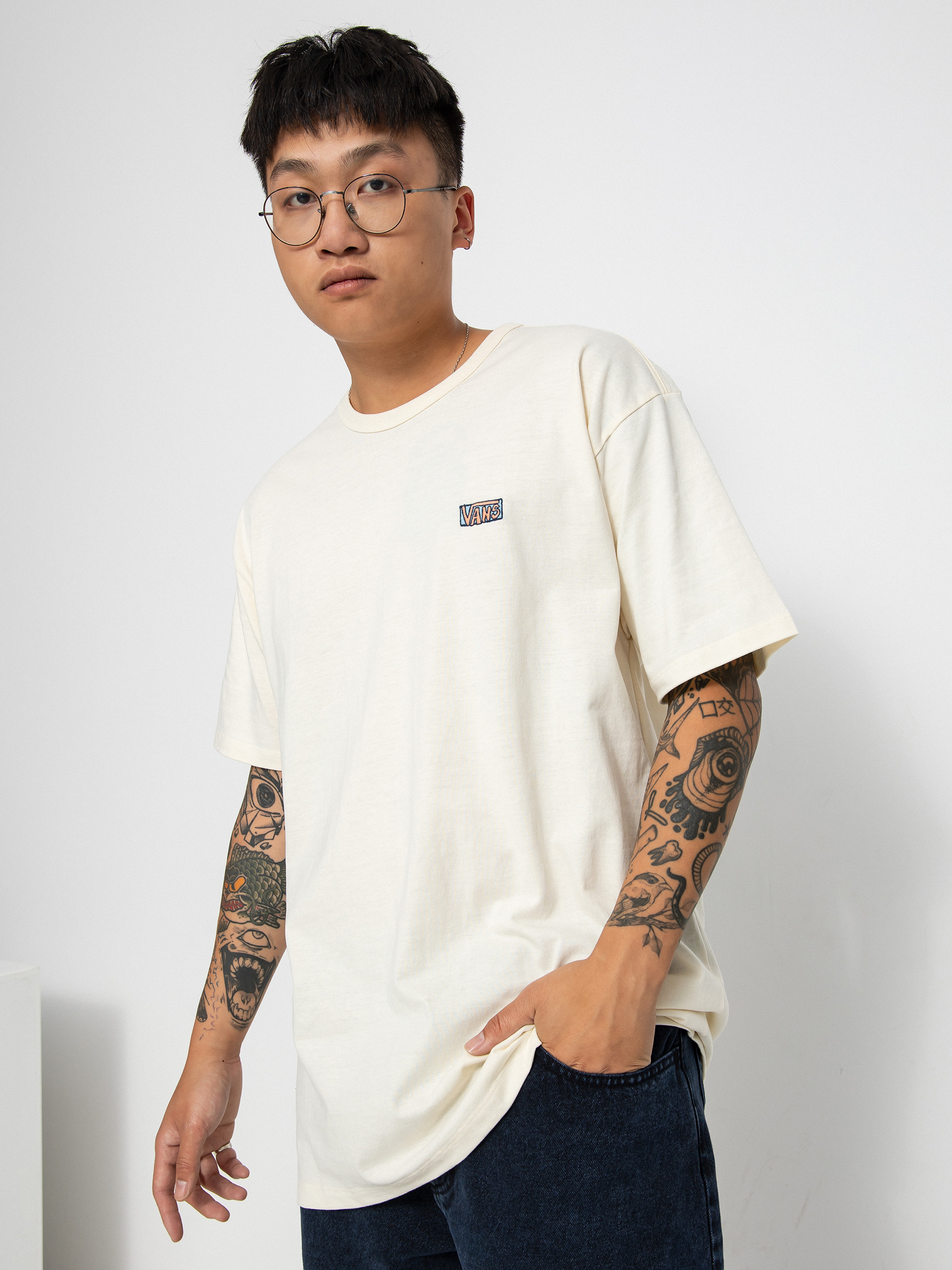 Vans Off The Wall Color Multiplier T-shirt (antique white)