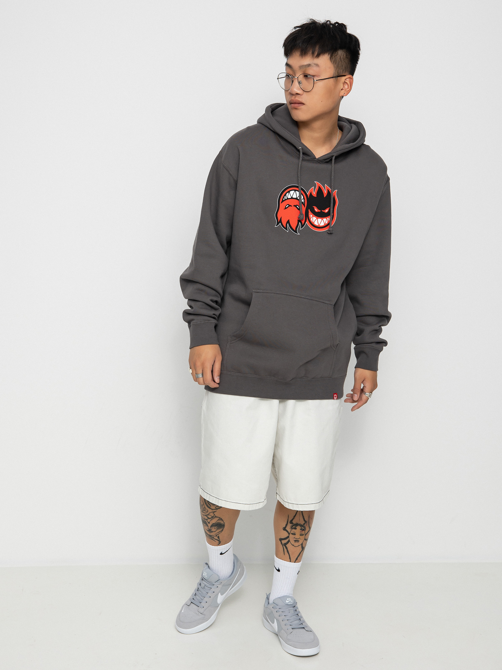 Spitfire Eternal Sld HD Hoodie (charcoal/red)