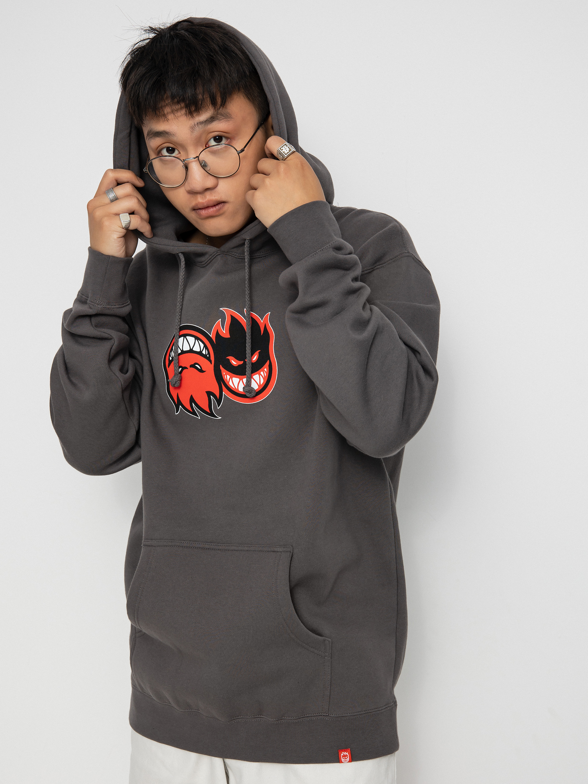 Spitfire Eternal Sld HD Hoodie (charcoal/red)