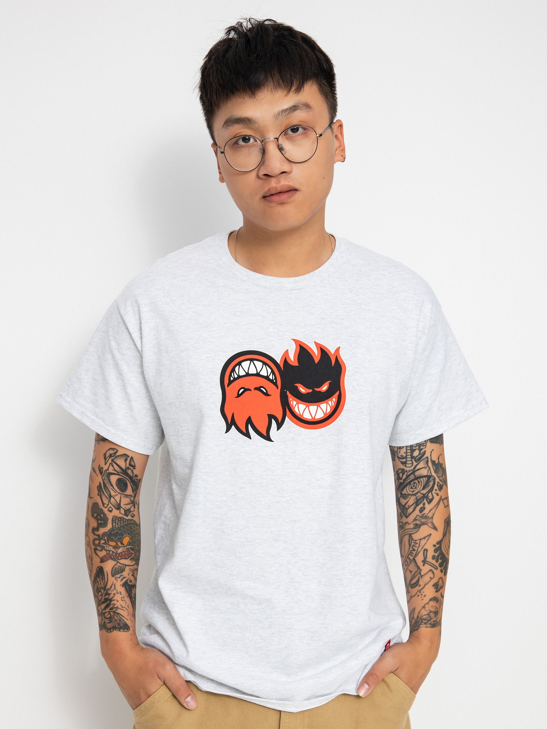 Spitfire Eternal T-shirt (ash/red)