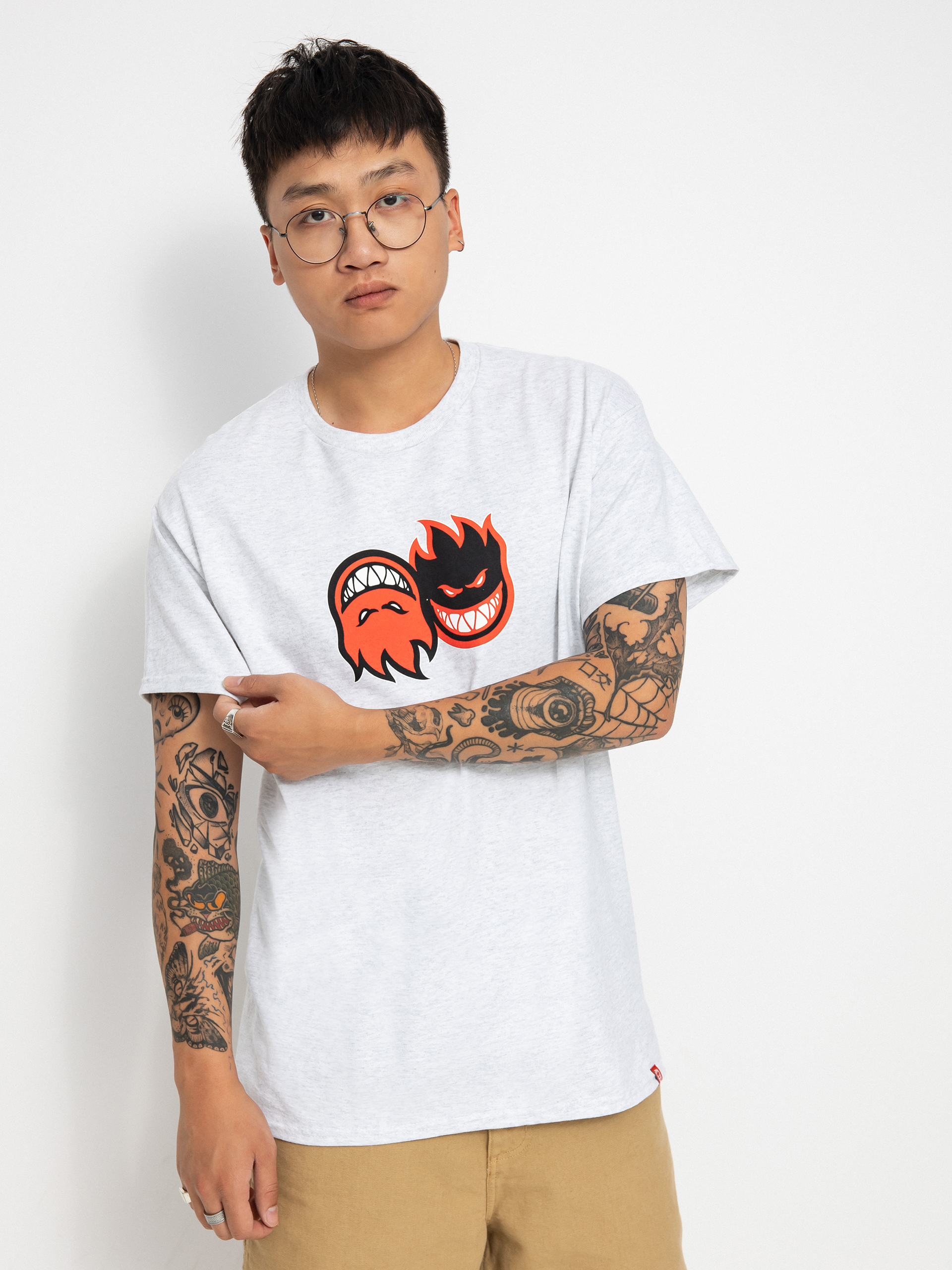 Spitfire Eternal T-shirt (ash/red)