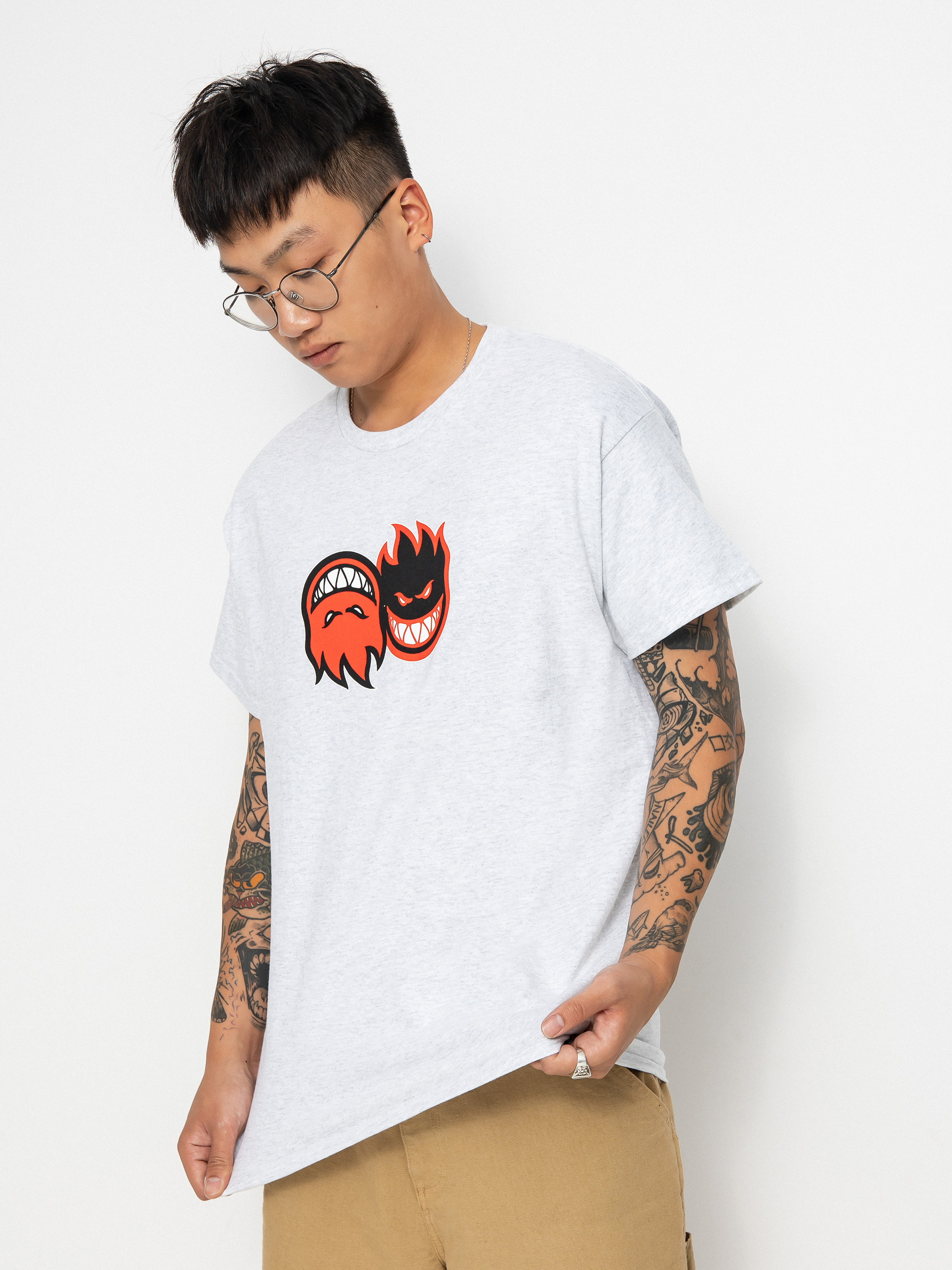 Spitfire Eternal T-shirt (ash/red)
