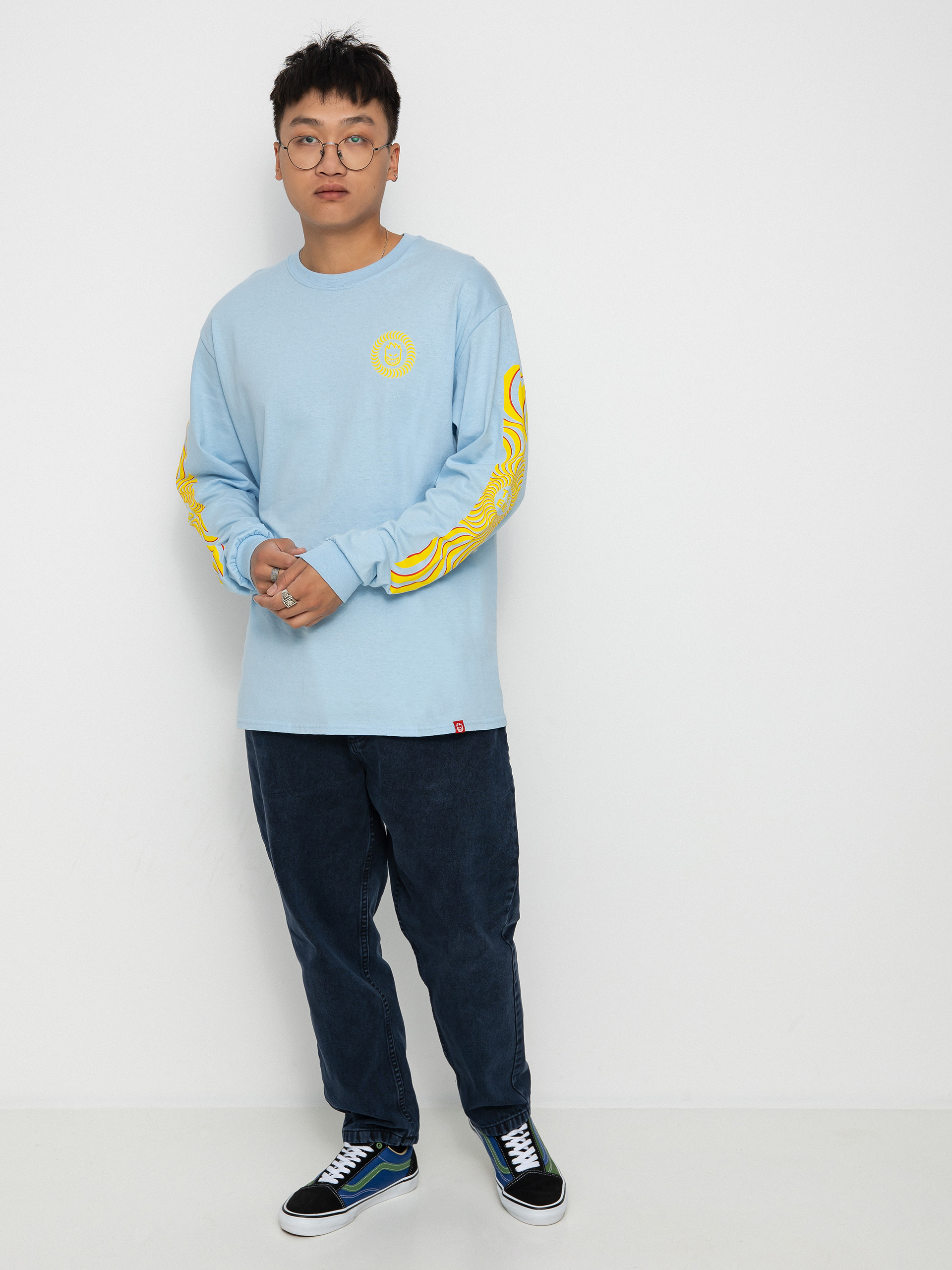 Spitfire Clsc Swrl Ovrly Longsleeve (slv/blue)