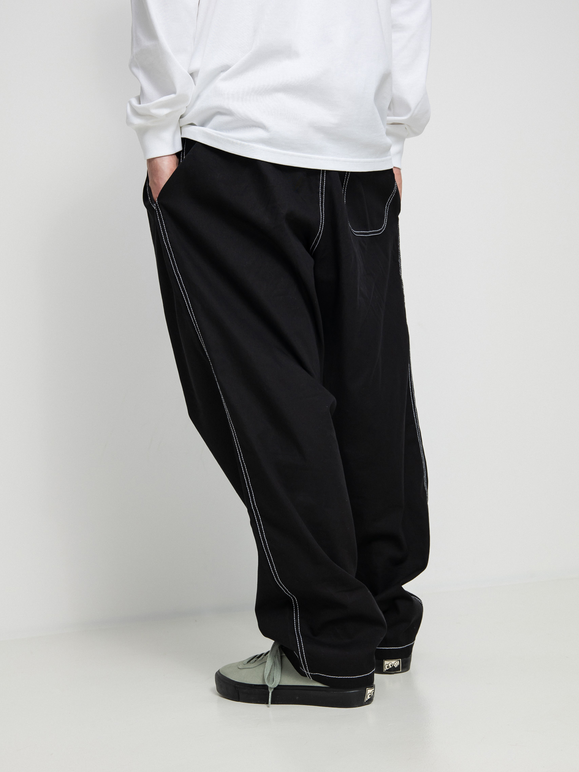 Polar Skate Contrast Surf Pants (black)