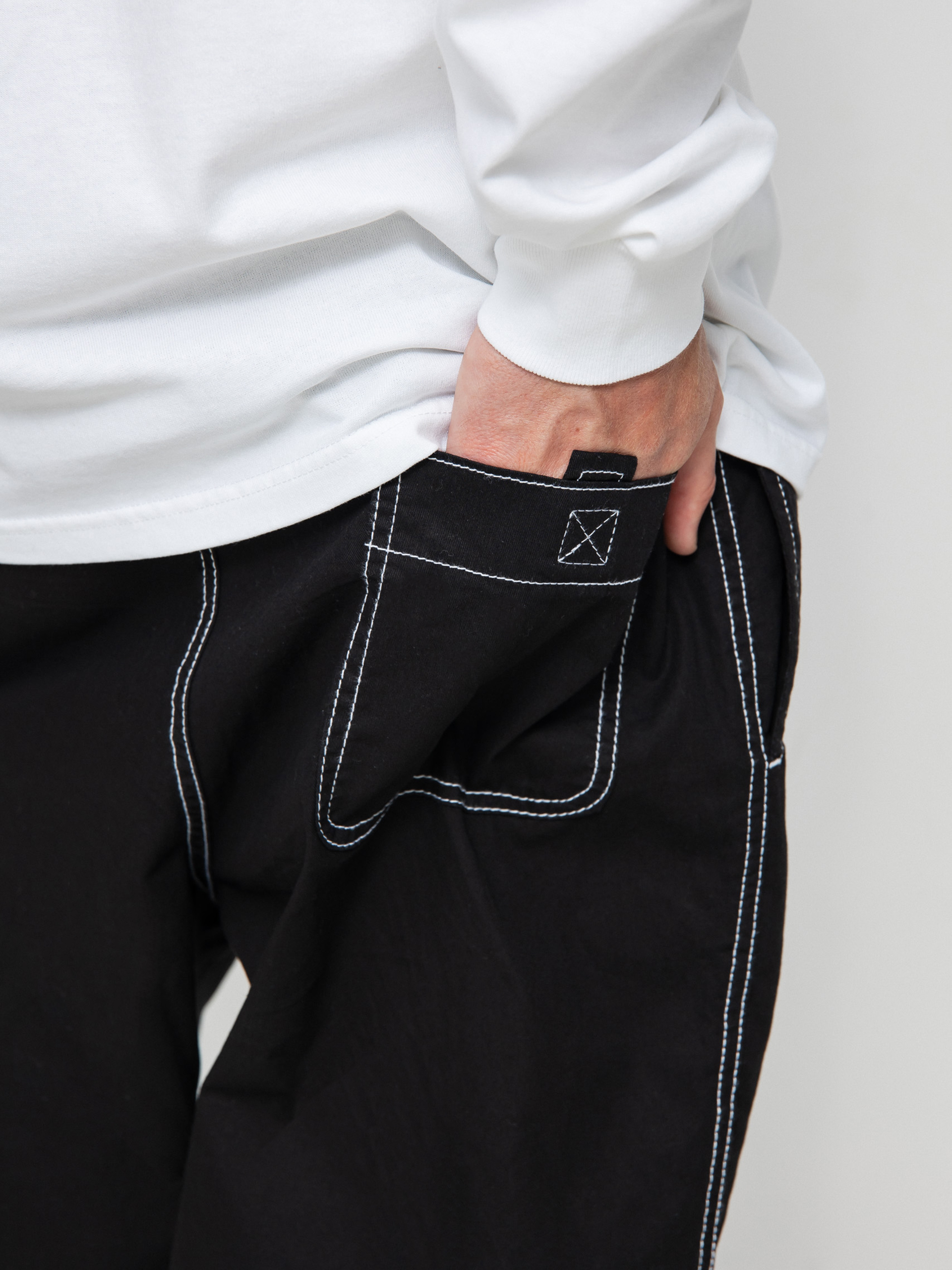 Polar Skate Contrast Surf Pants (black)