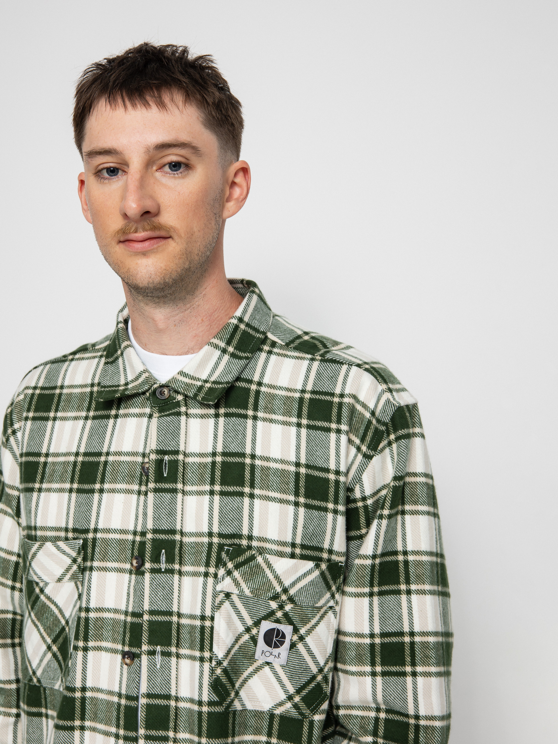 Polar Skate Flannel Shirt (dark olive)