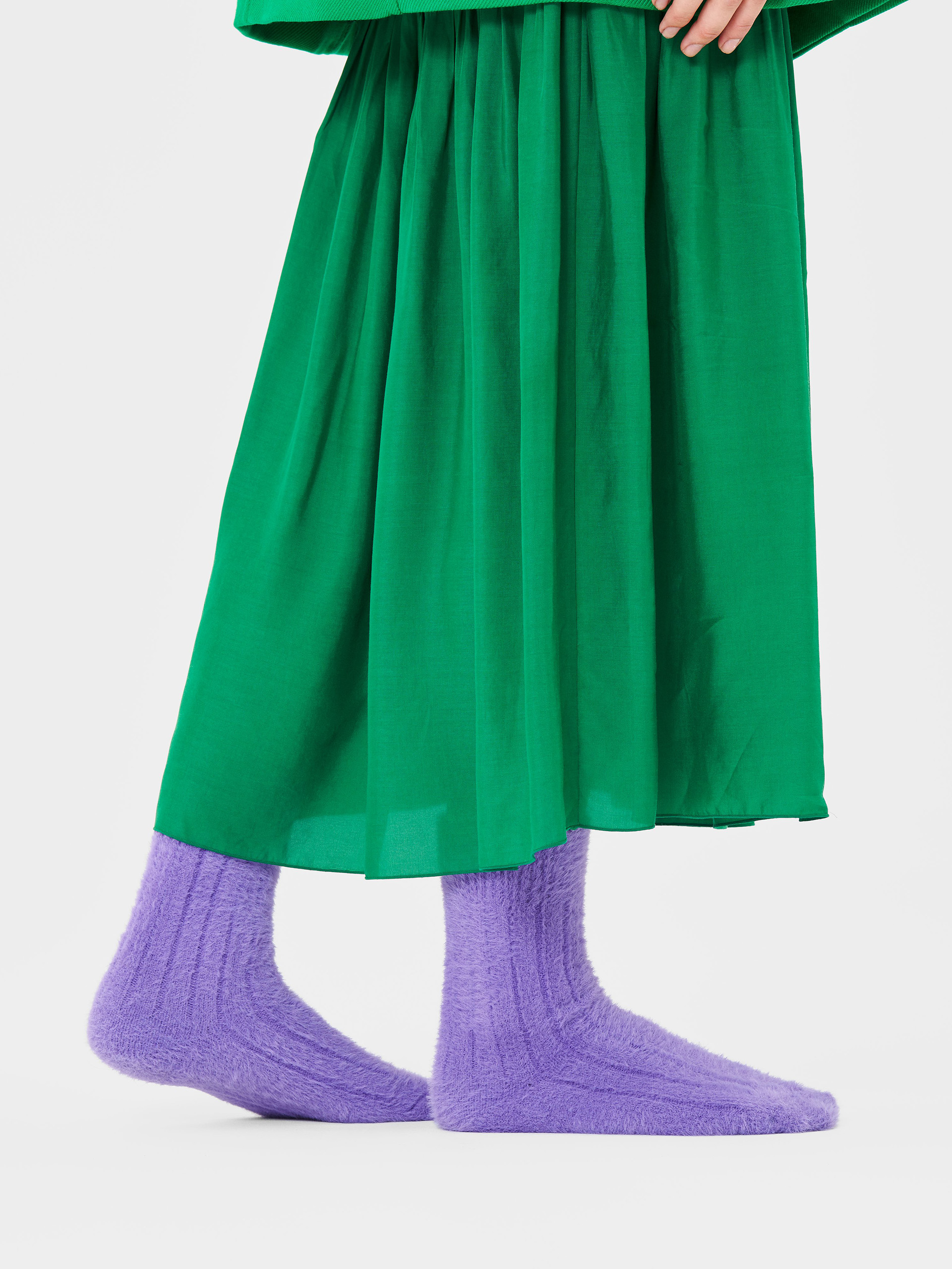 Happy Socks Fluffy Friend Socks (green)