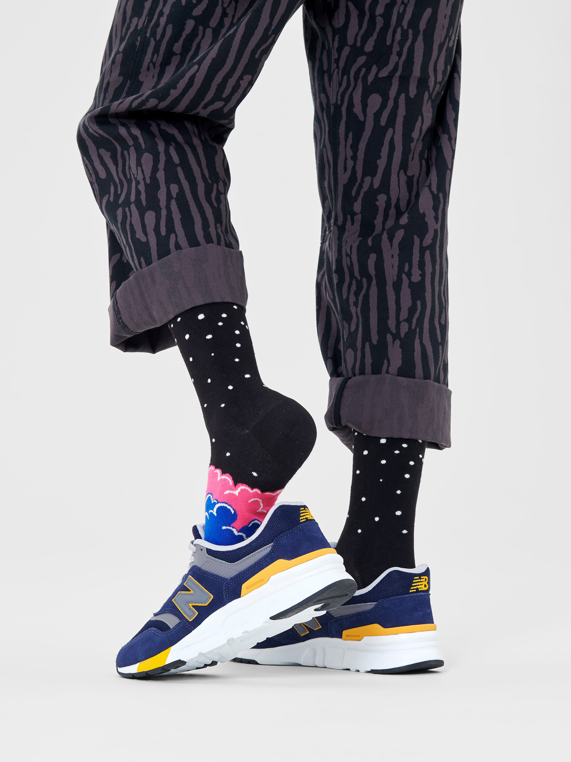 Happy Socks Over The Cloud Socken (black)