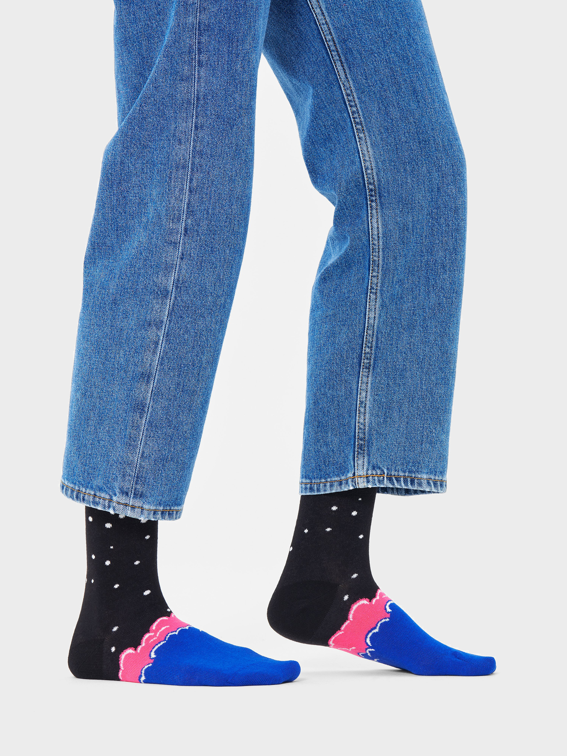 Happy Socks Over The Cloud Socken (black)