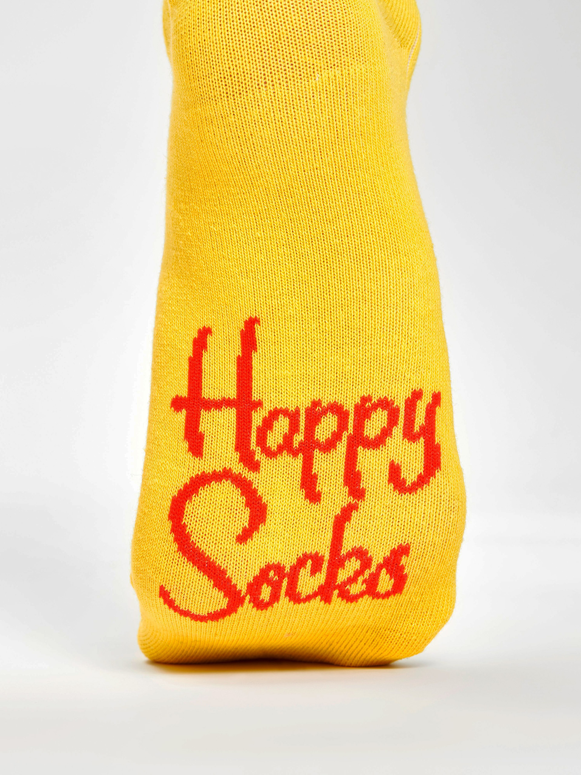 Happy Socks Solid Rib Socks (yellow)