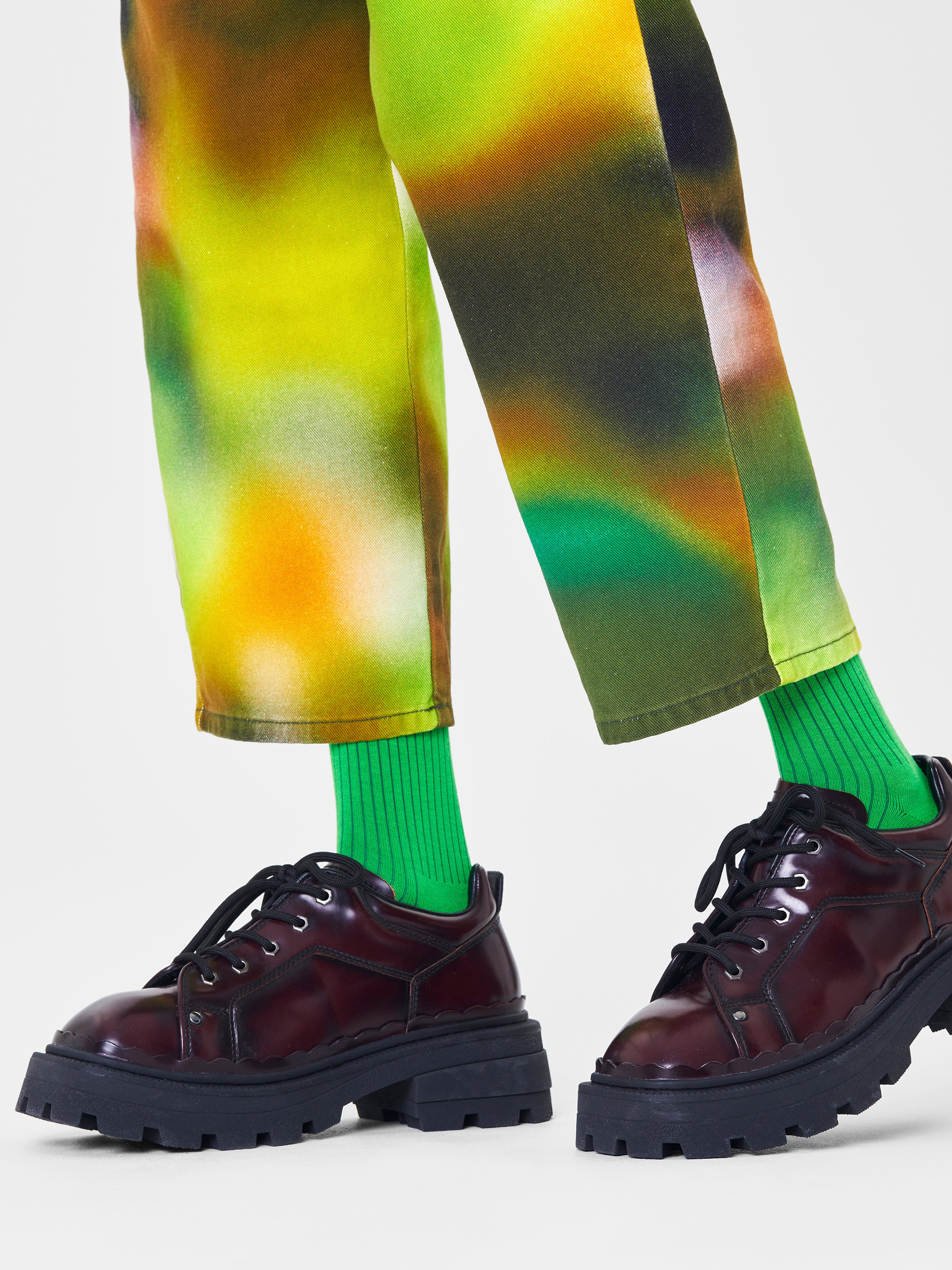 Happy Socks Solid Rib Socks green (green)