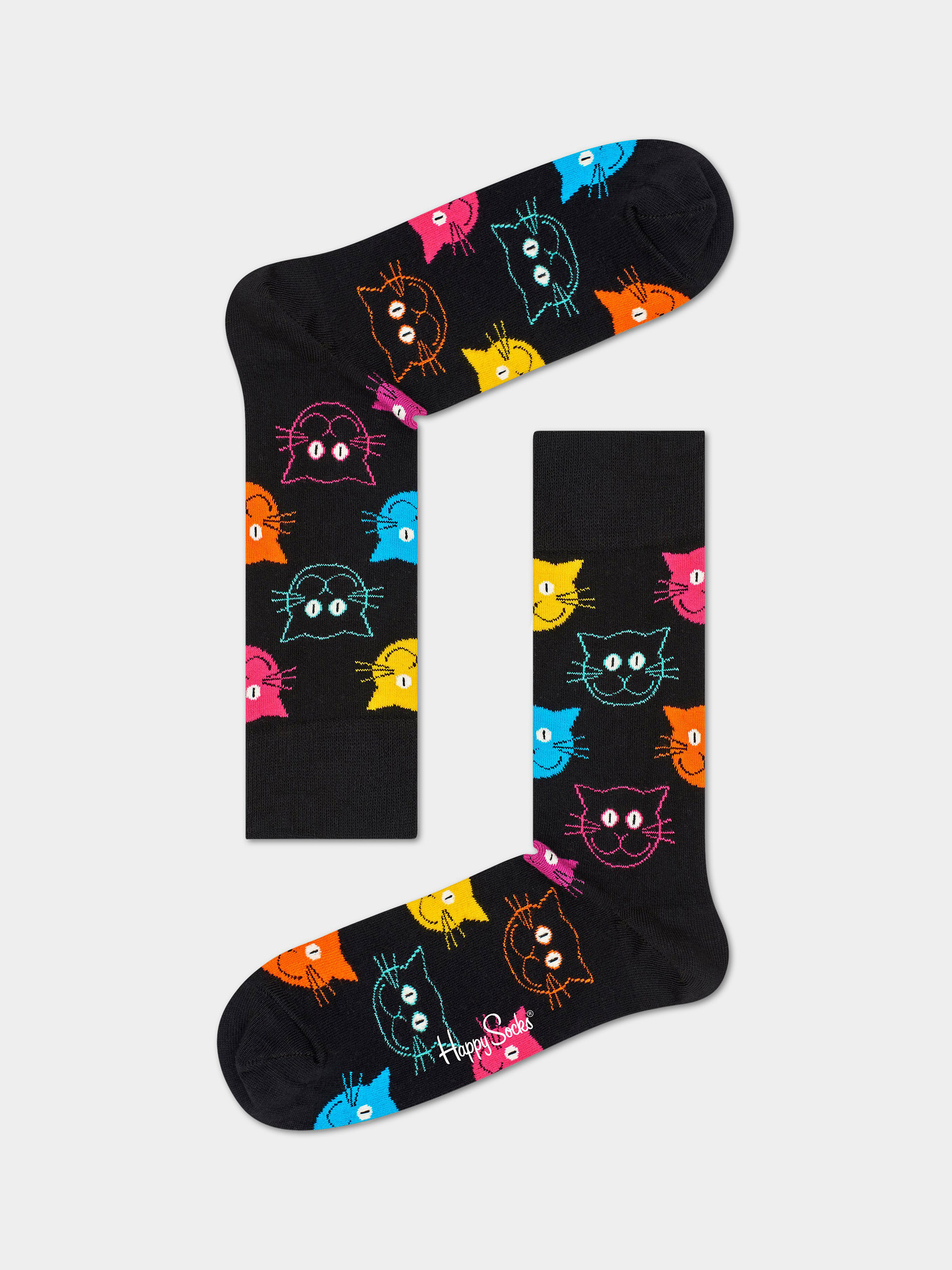 Happy Socks Cat Socken (black)