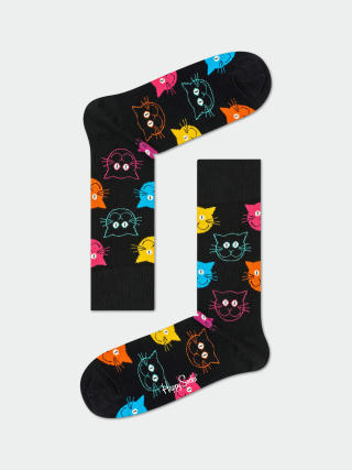 Happy Socks Cat Socks (black)