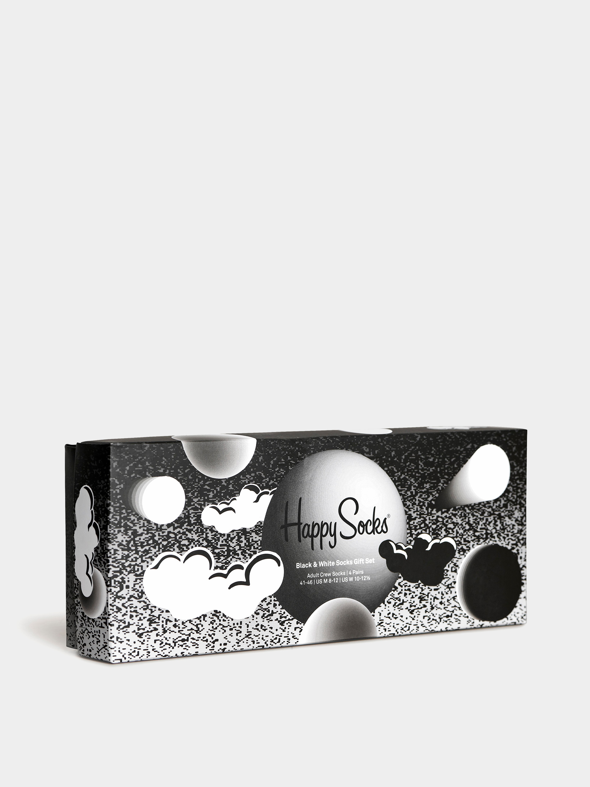 Happy Socks 4 Pack Black & White Gift Set Socken (black/white)