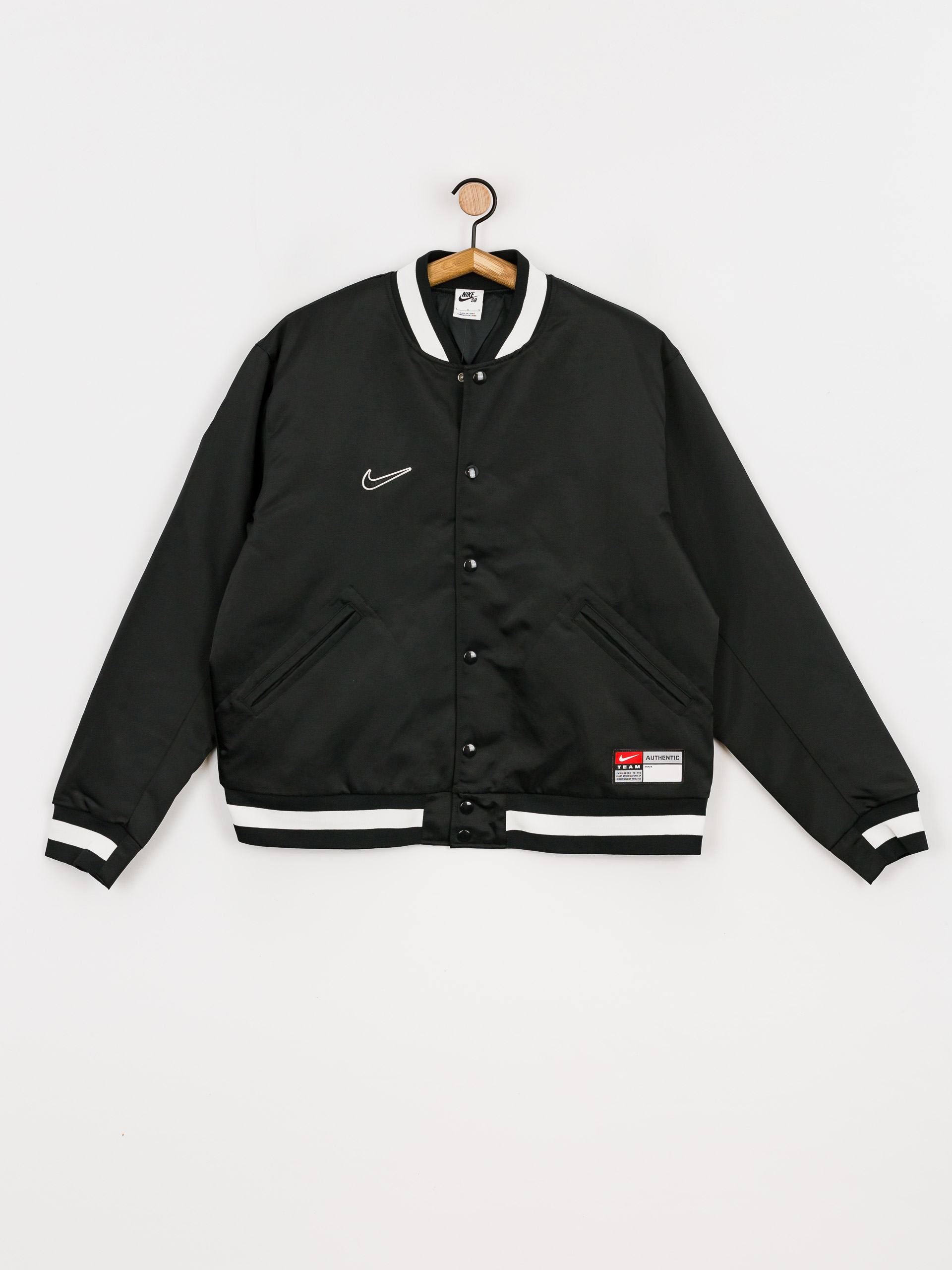 Nike SB Bsbl Varsity Jacket (black/black/white/white)