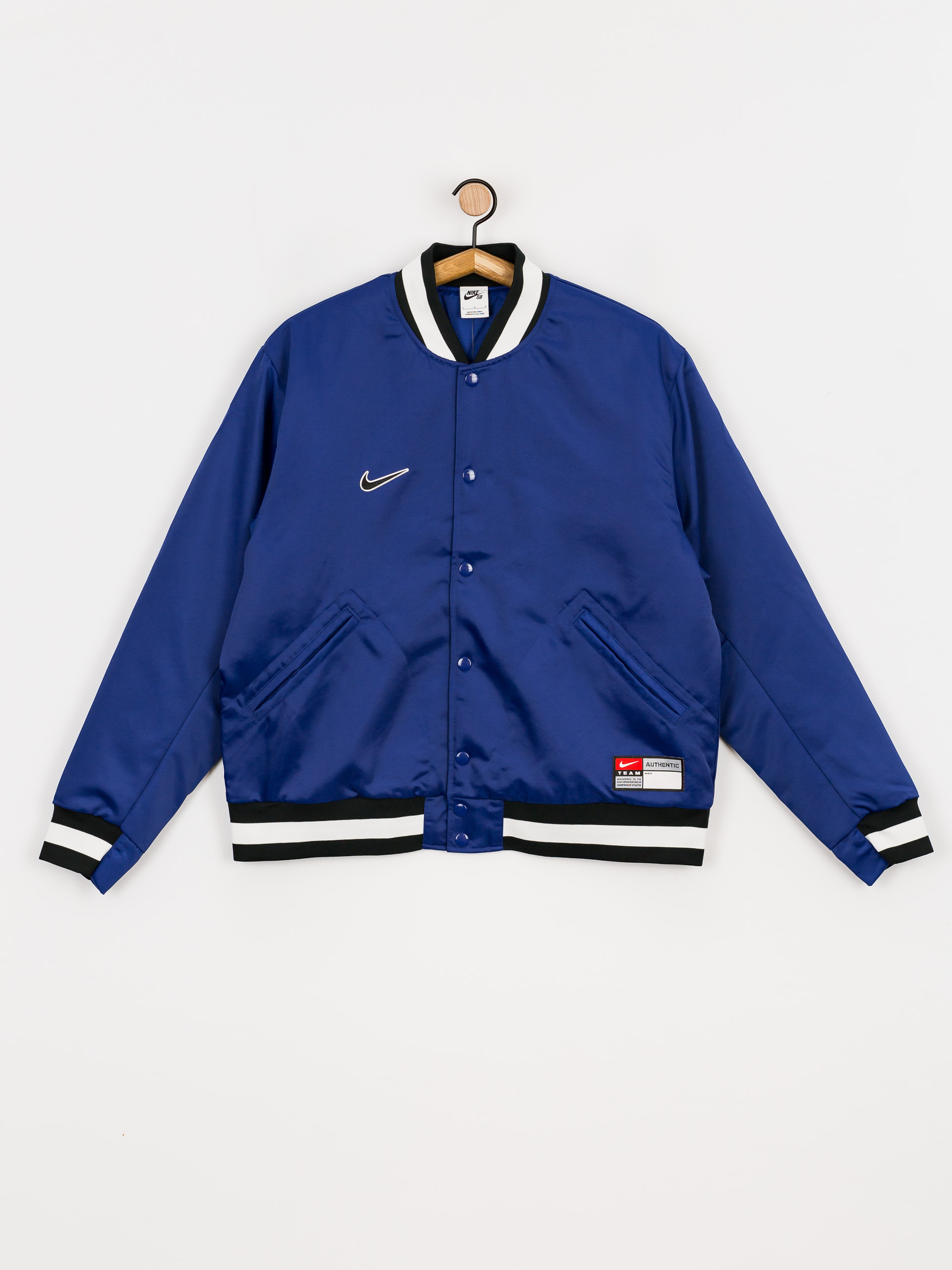 Nike SB Bsbl Varsity Jacket (deep royal blue/black/white/white)