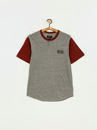 Brixton Koszula Springfield T-shirt (heather grey/burgundy)