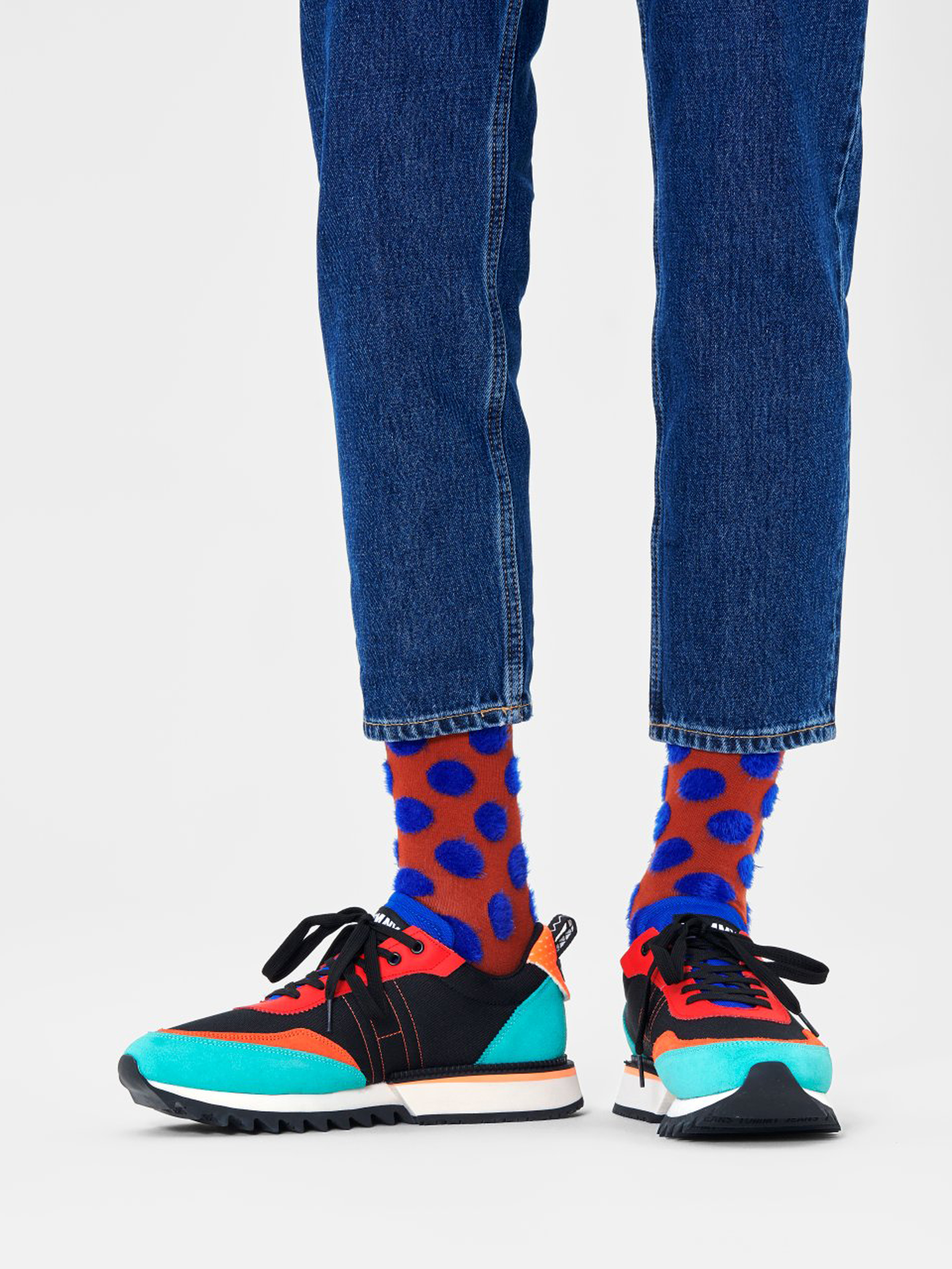 Happy Socks Big Dot Socken (magenta)