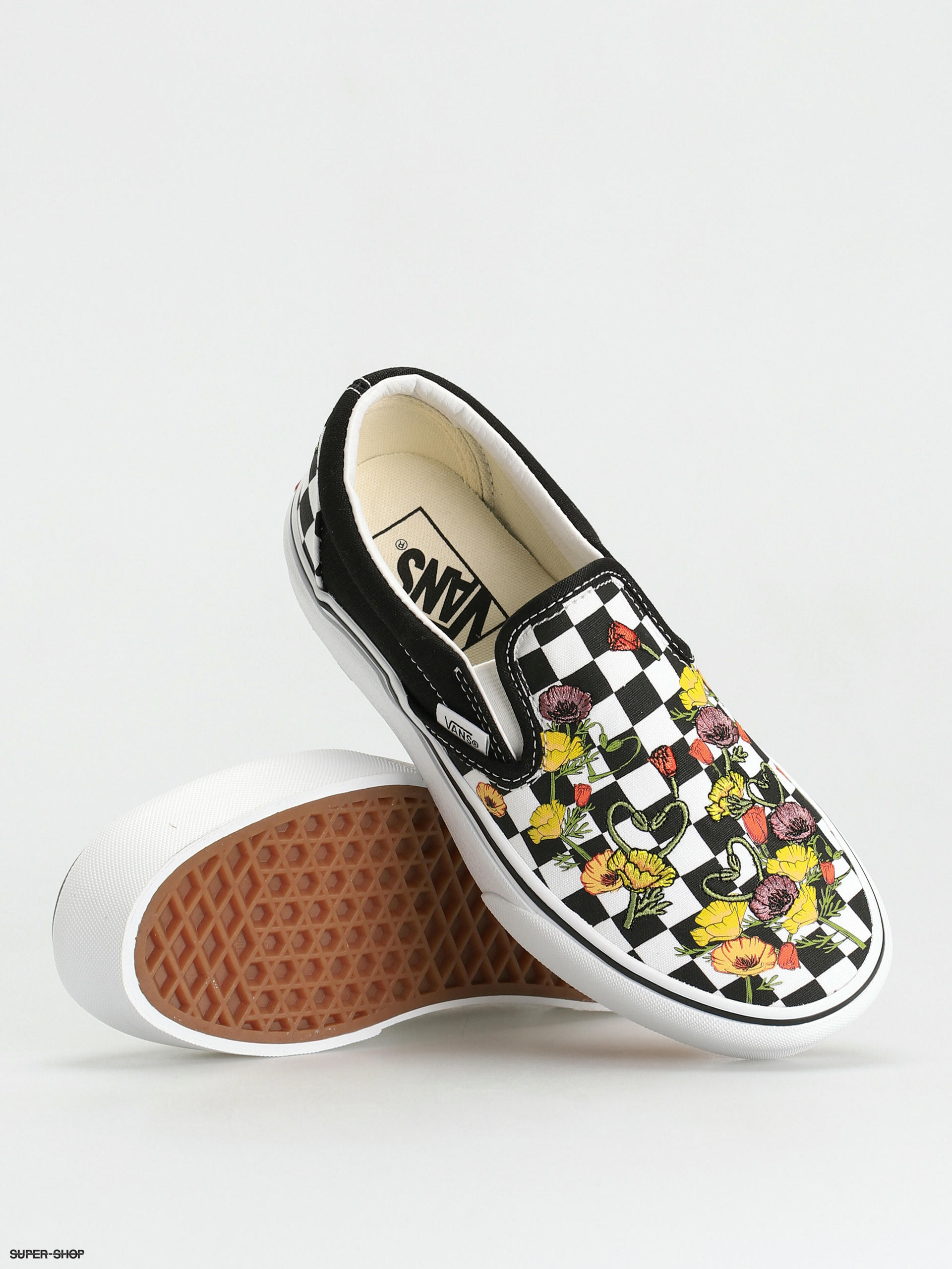 Checkered platform outlet slip on vans