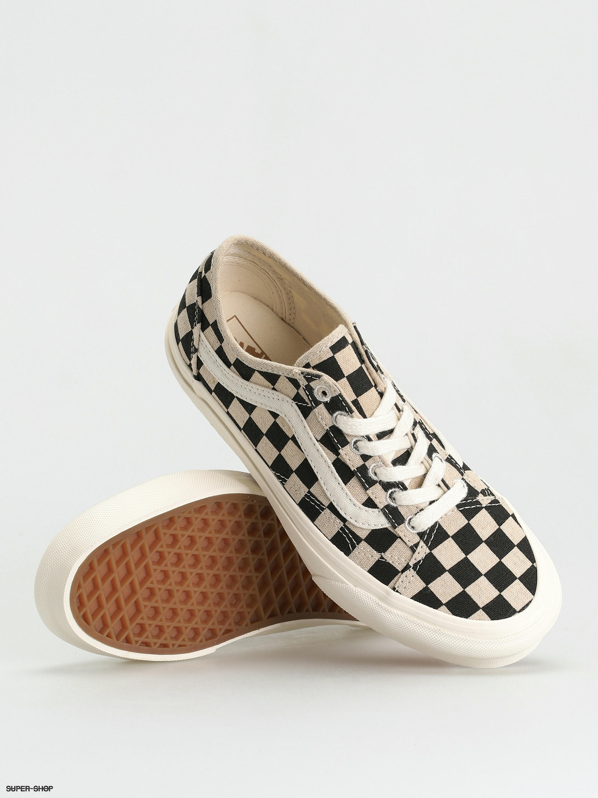 mens blue and white checkered vans