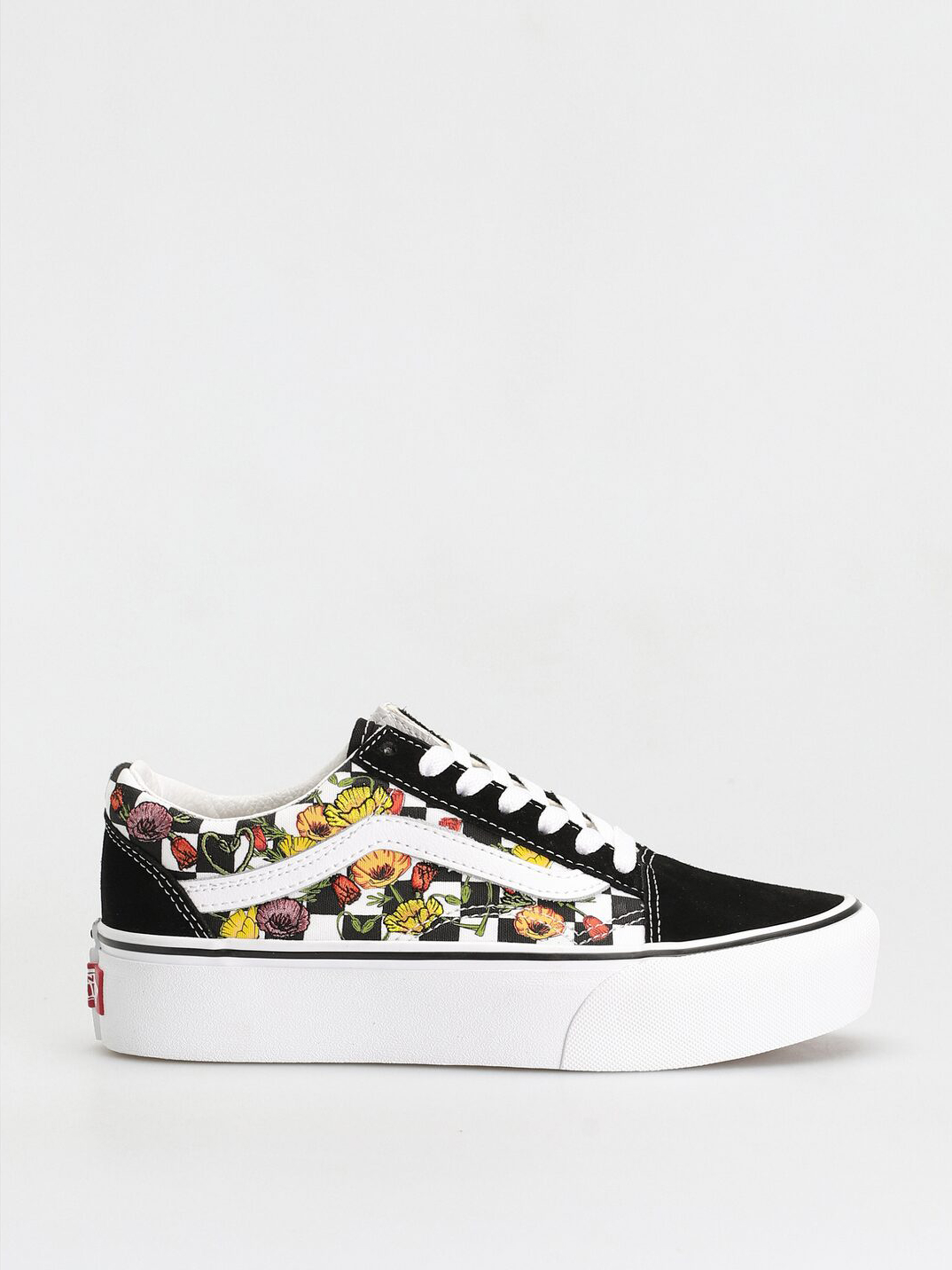 Multi colored checkerboard vans old skool hotsell