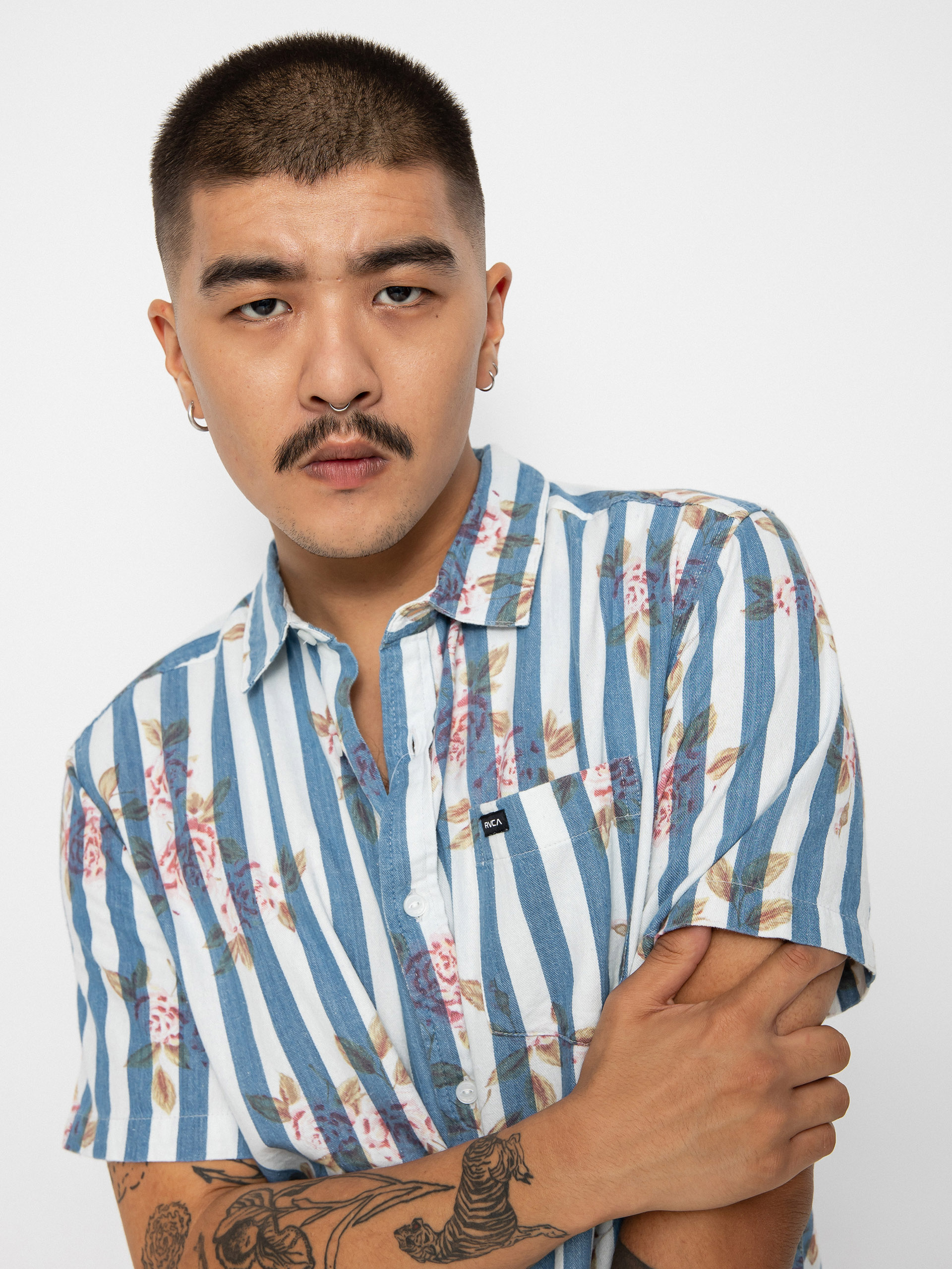 RVCA Harbour Hemd (denim floral)