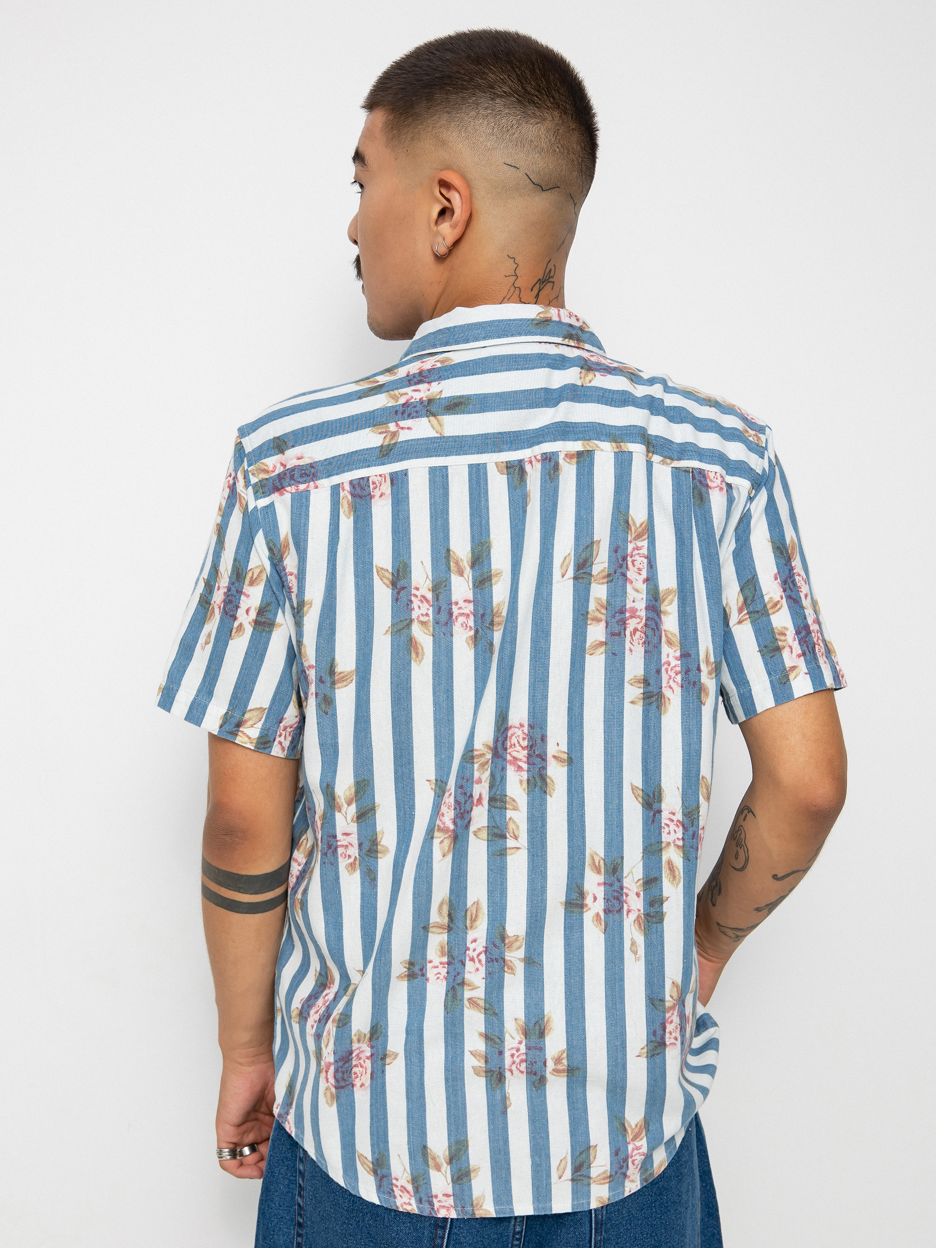 RVCA Harbour Shirt (denim floral)