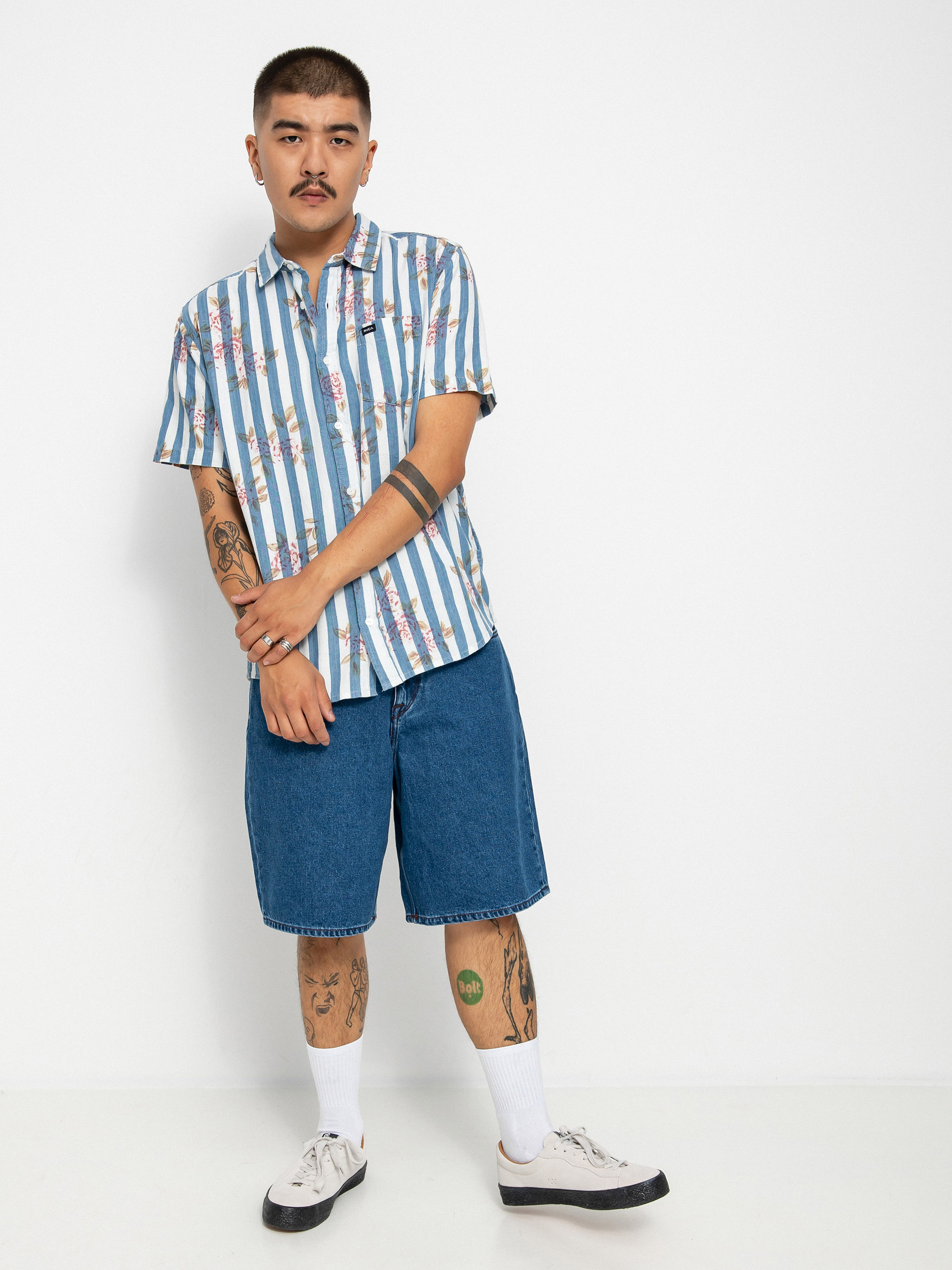 RVCA Harbour Hemd (denim floral)