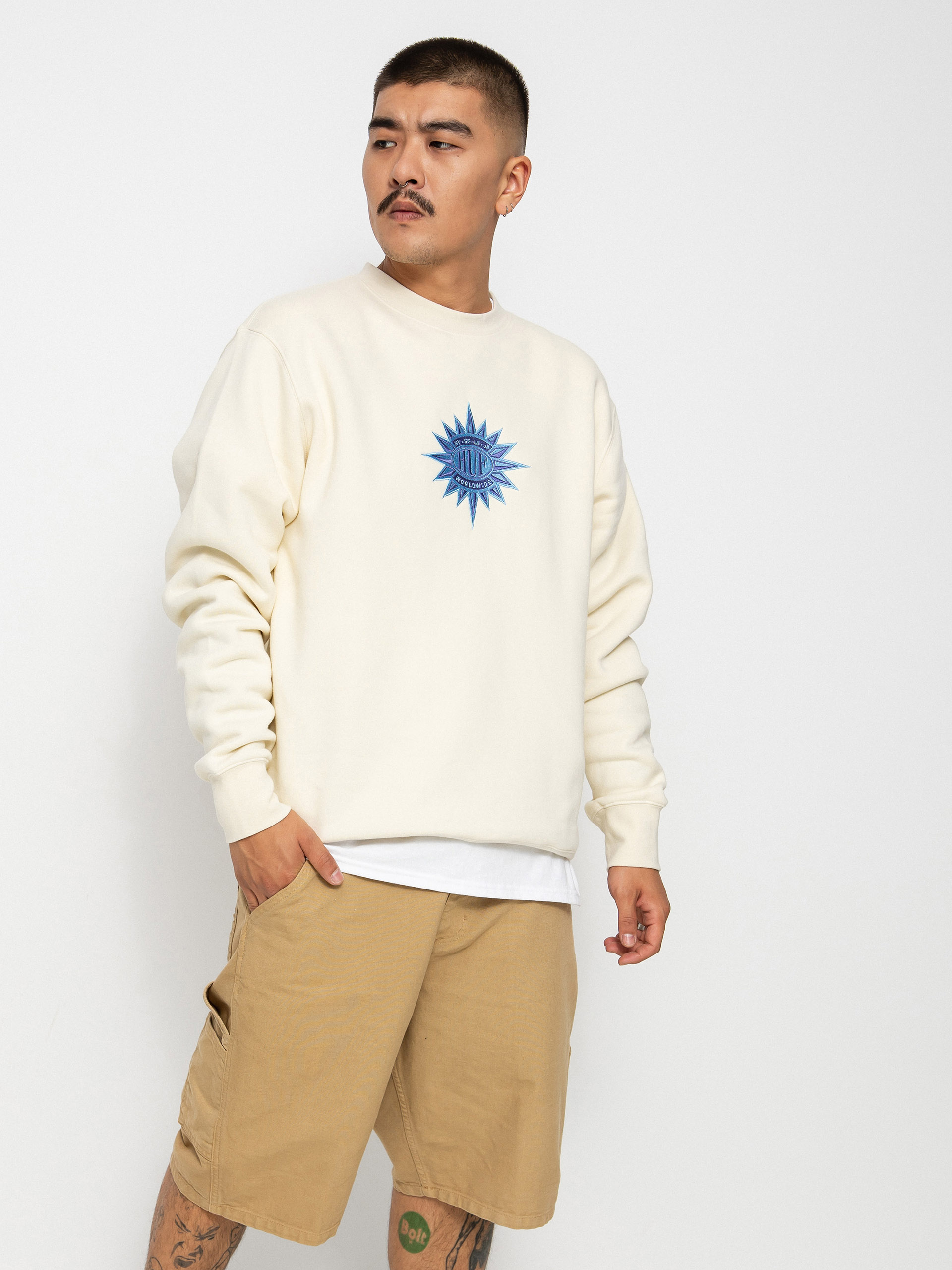 HUF New Sun Sweatshirt (off white)