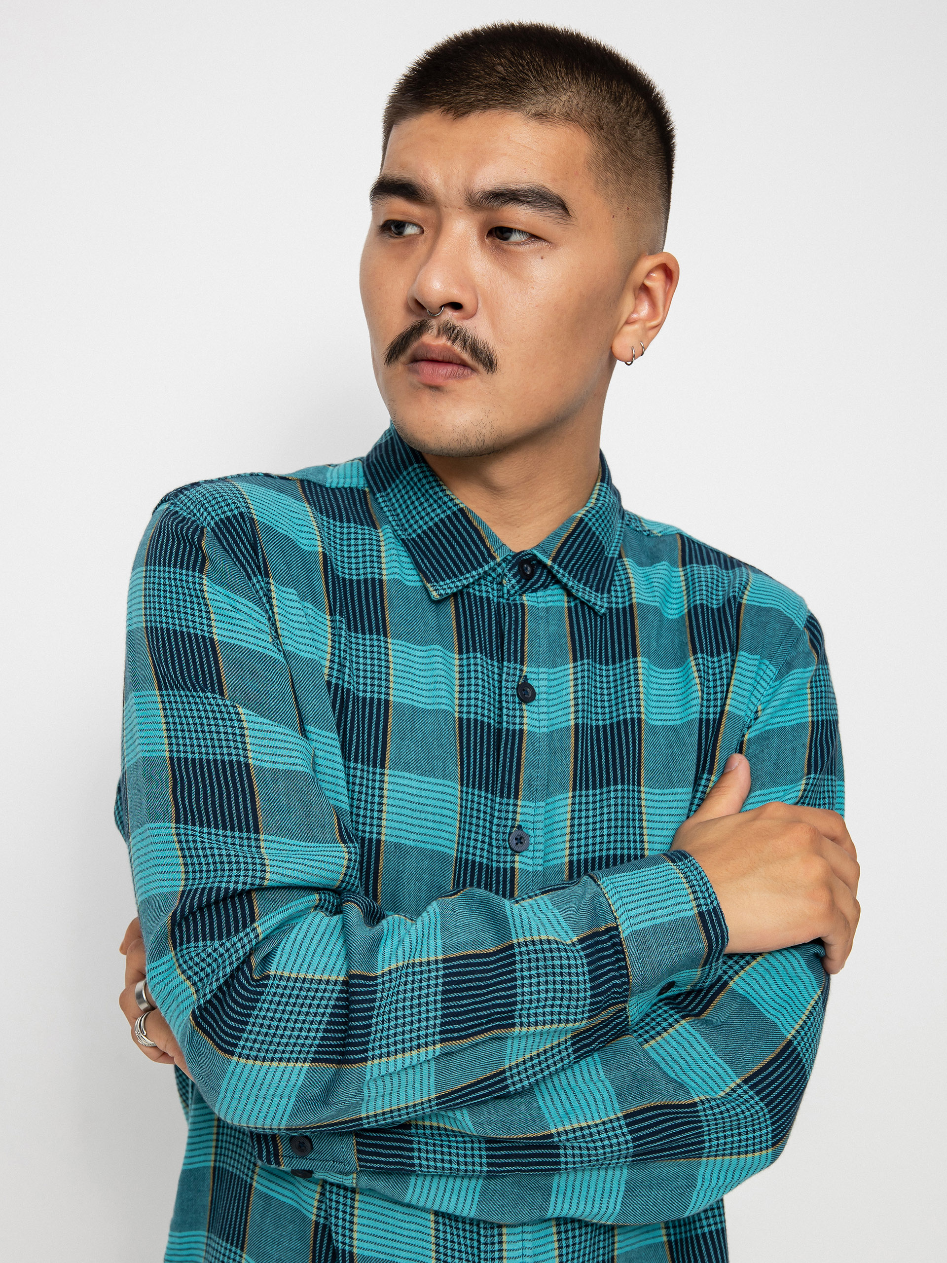 Brixton Bowery Sw Np Ls Shirt (teal)